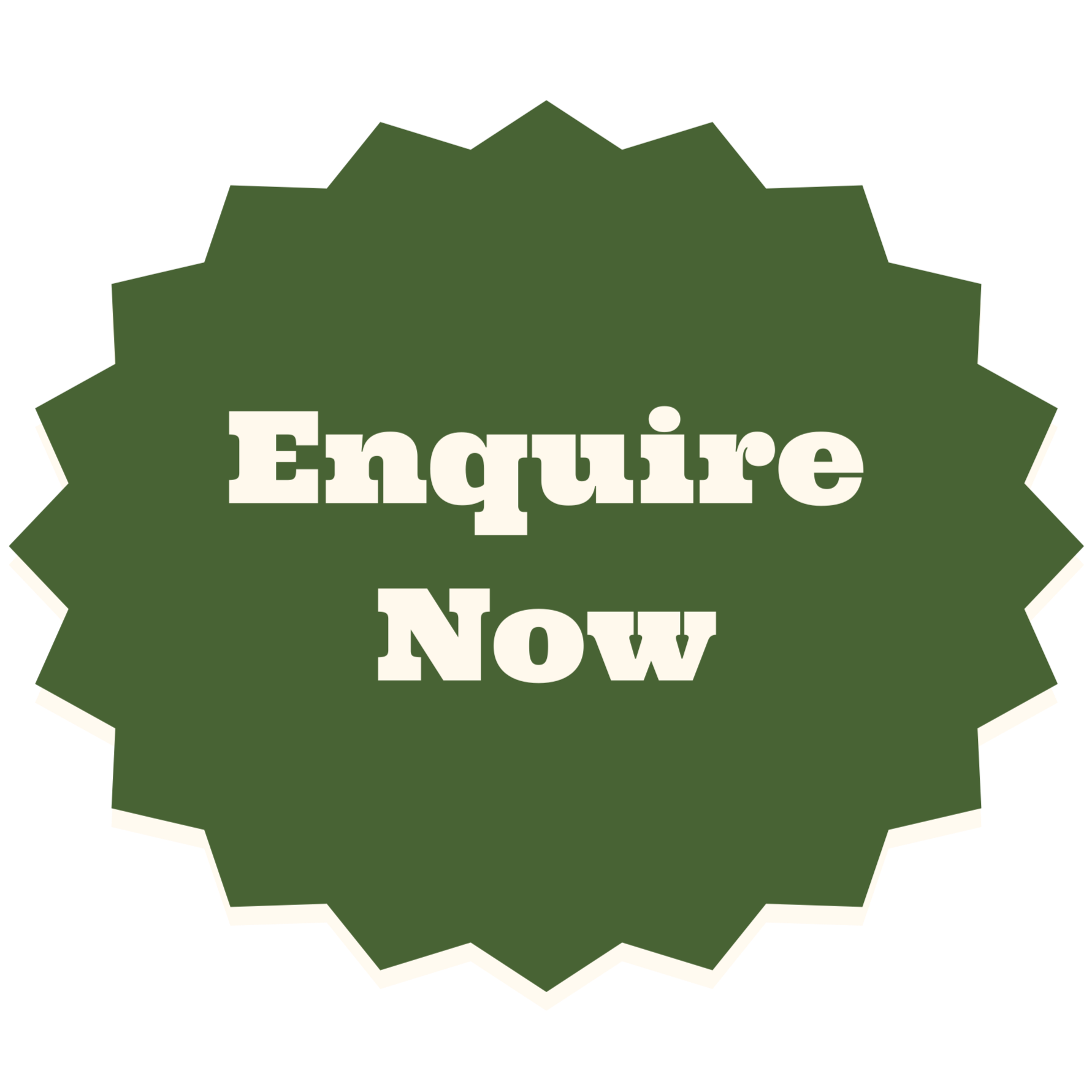 star shaped call to action button