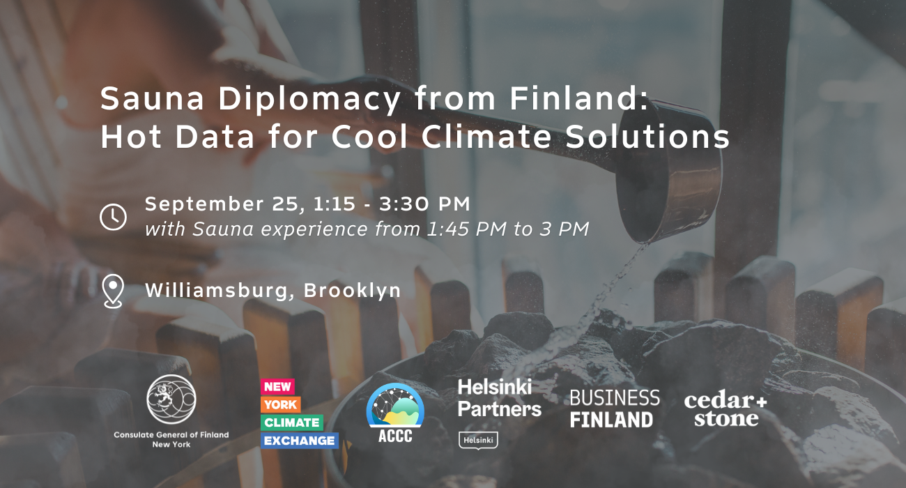 Sauna Diplomacy from Finland: Hot Data for Cool Climate Solutions