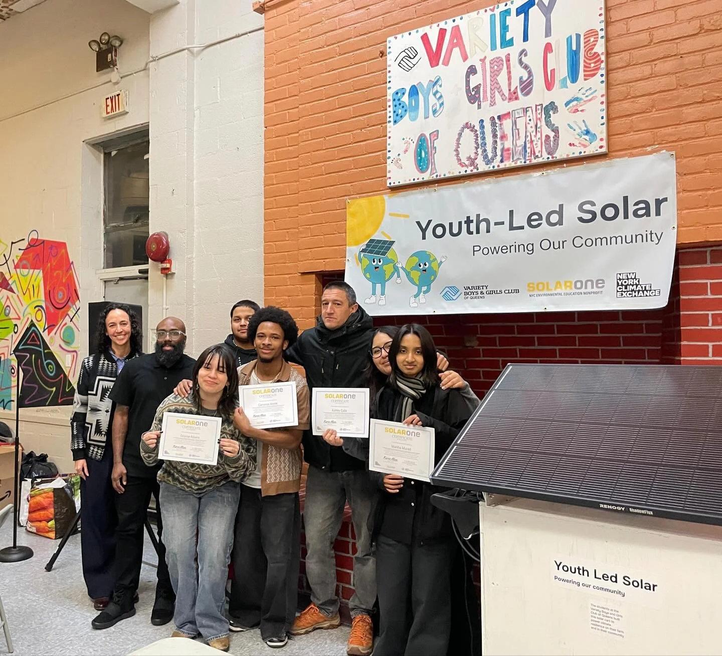 Last night, we celebrated a huge milestone for Youth-Led Solar: Powering Our Community, The Exchange&rsquo;s first youth education pilot, co-hosted with Solar One and the Variety Boys &amp; Girls Club of Queens.
 
Over the past month, participating s