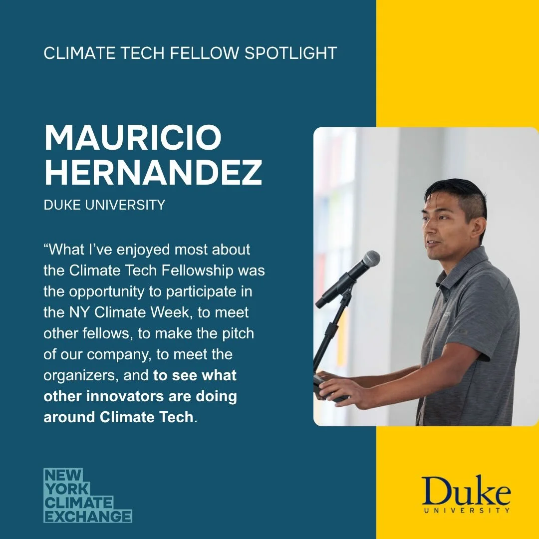 The Exchange is proud to spotlight Mauricio Hernandez, a Research Analyst at the Duke University Nicholas School of the Environment. Mauricio is one of our eight Climate Tech Fellows, who is working to develop GridSeer, an #AI-driven software and ana