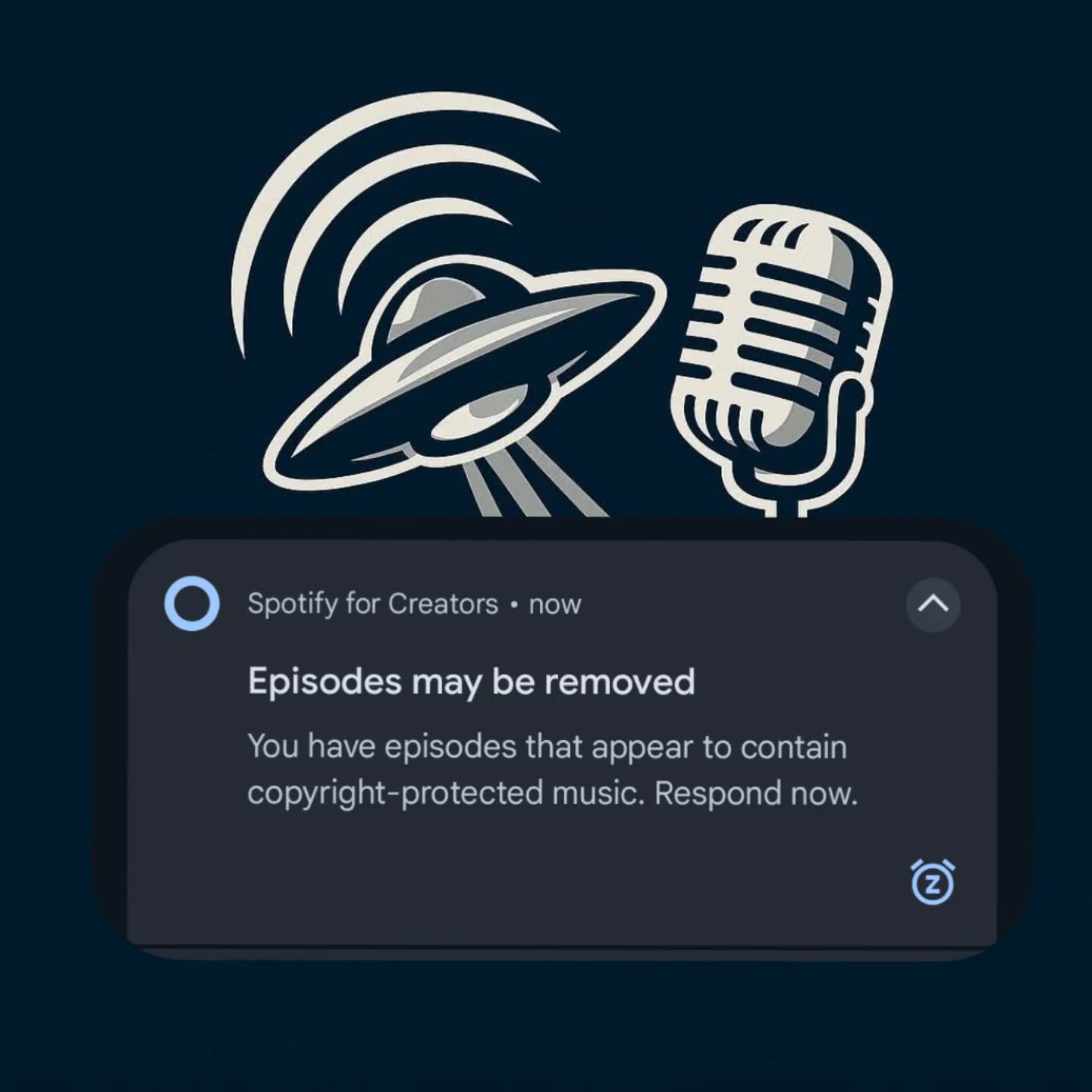 Rupert here:
We knew it was coming! 74 realities worth of copyright nanoswarms, killbots, and Lawyercutioners and it's Spotify that continually stops the rock! What does this mean?
It means the best place to find the current episode of the Nexus W