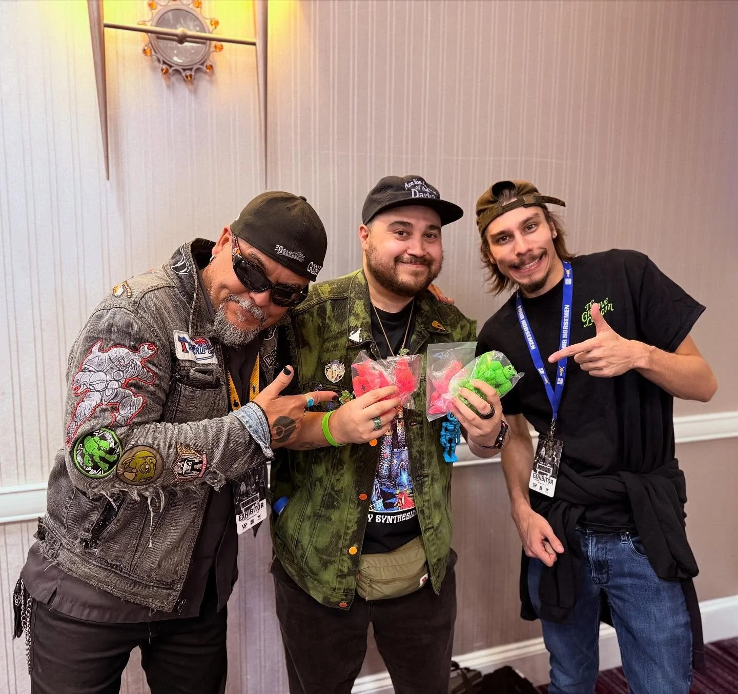 Finally got to meet two of my favorite creators &mdash; @thegodbeast and @funkatello &mdash; at Legions Con 2025. Picked up their newest drops (figure pics coming soon!), but the real highlight was talking with them about their creative journeys. Hea