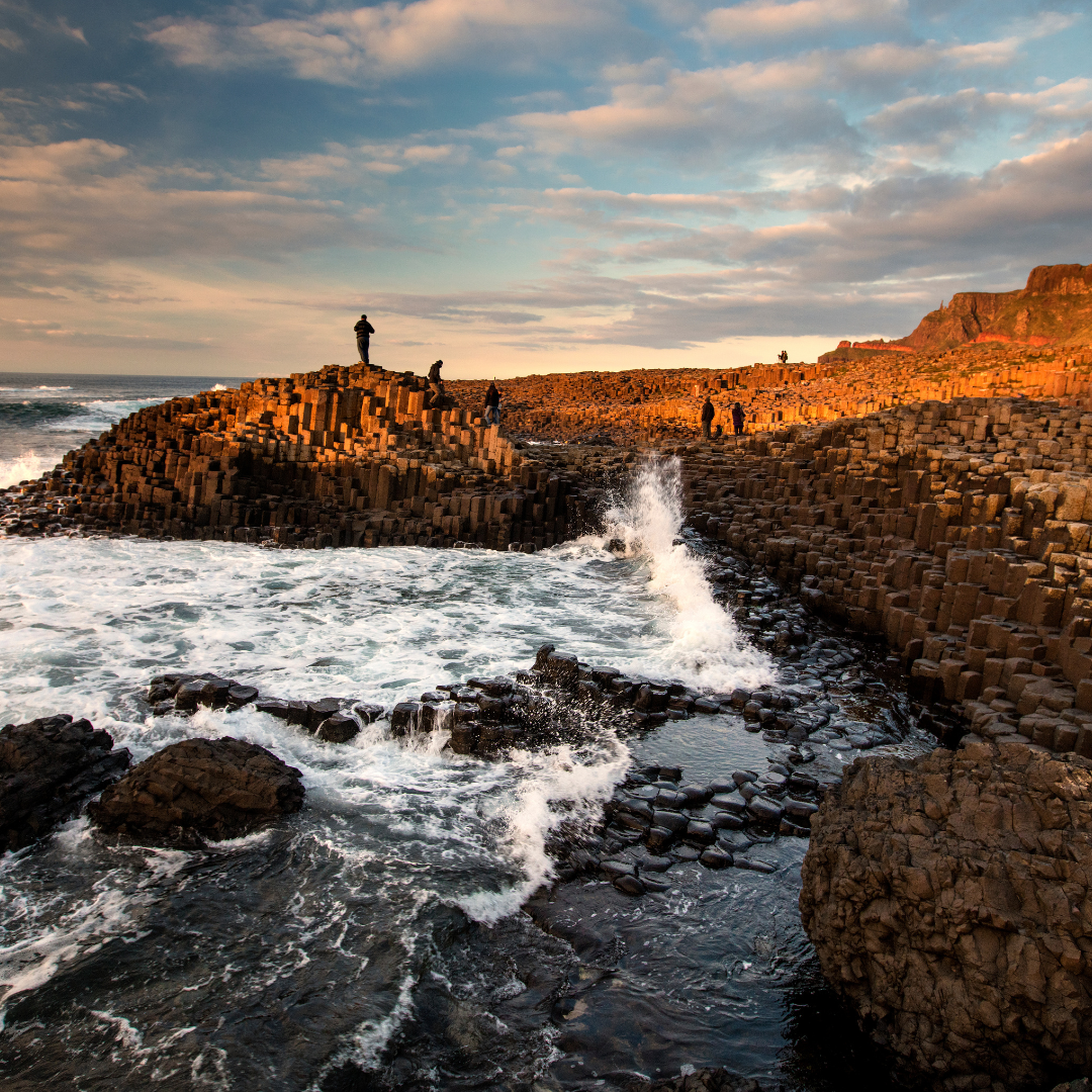 Giant's Causeway during sunset