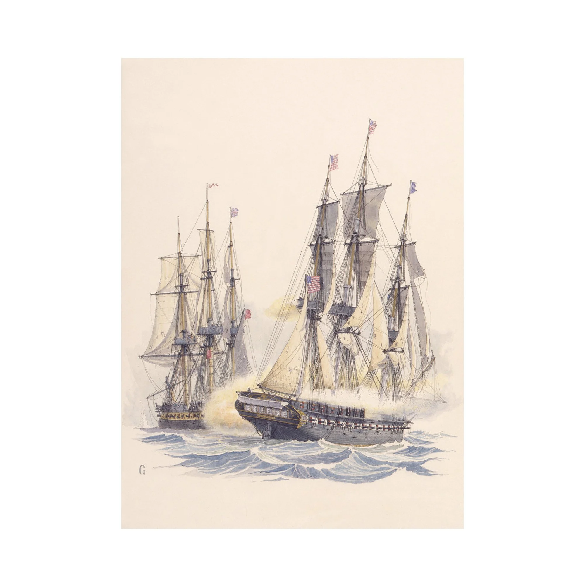 USS Constitution raking HM Frigate JAVA 1812 web.jpeg