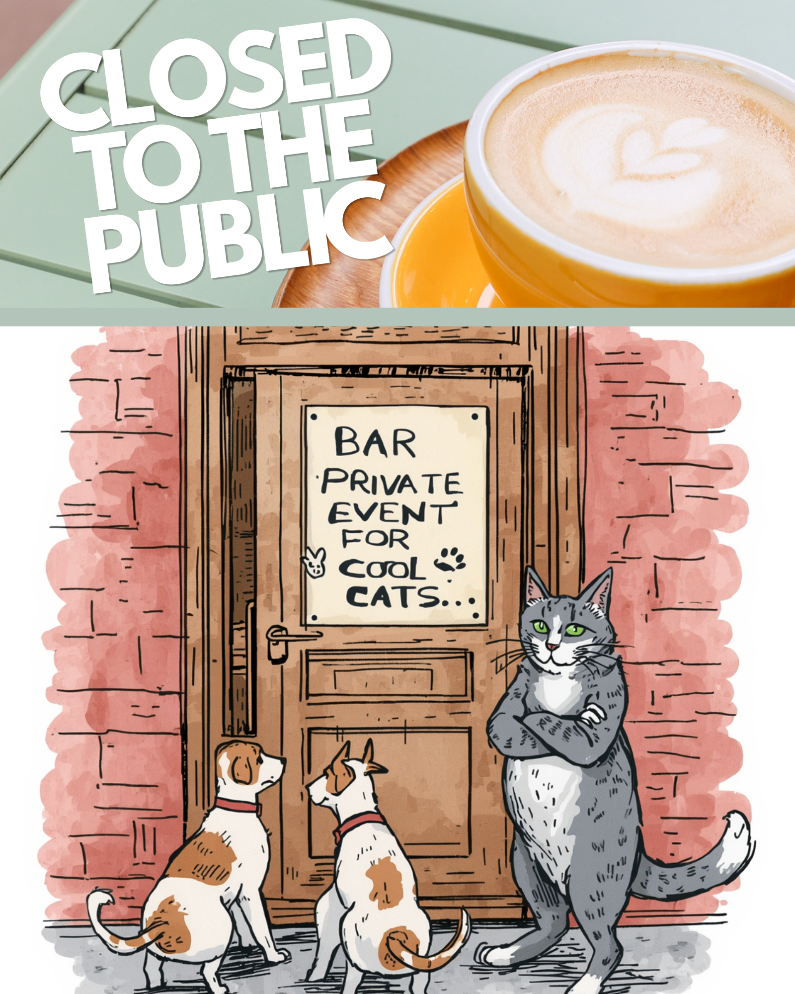 Private Booking - Café closed at 4pm!