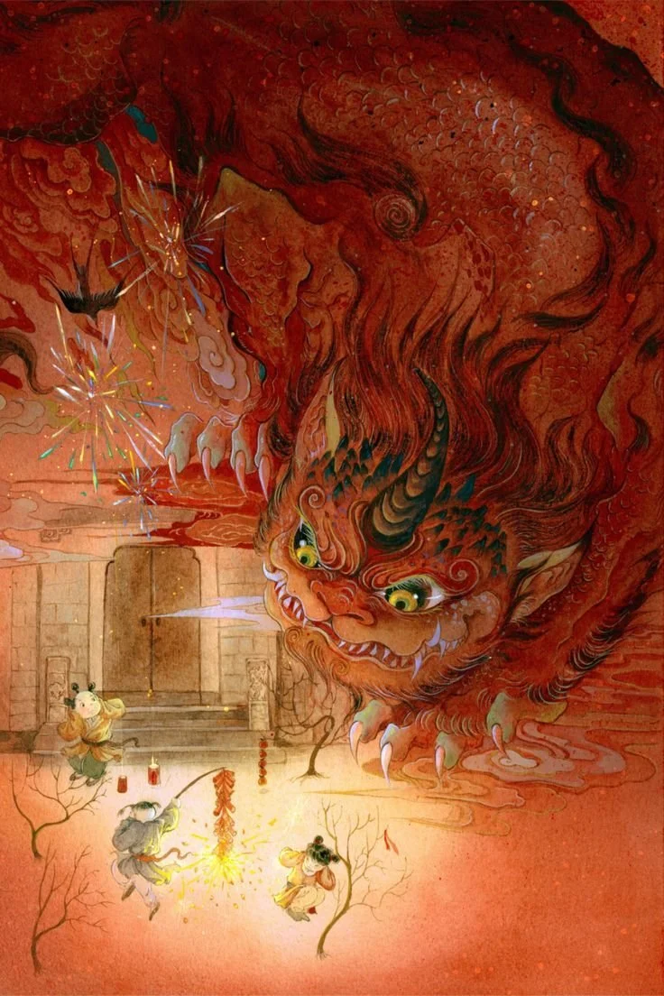 Mostro Nian capodanno cinese