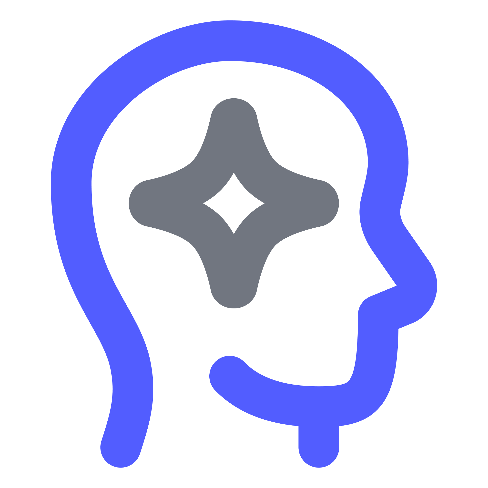 Icon showing a person with a star at the center of their head