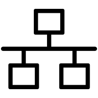 Black silhouette of a chef holding a tray with a dome cover.
