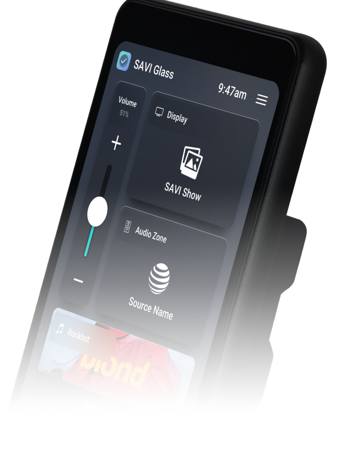 a TOUCPAD.One with SAVI iQ running