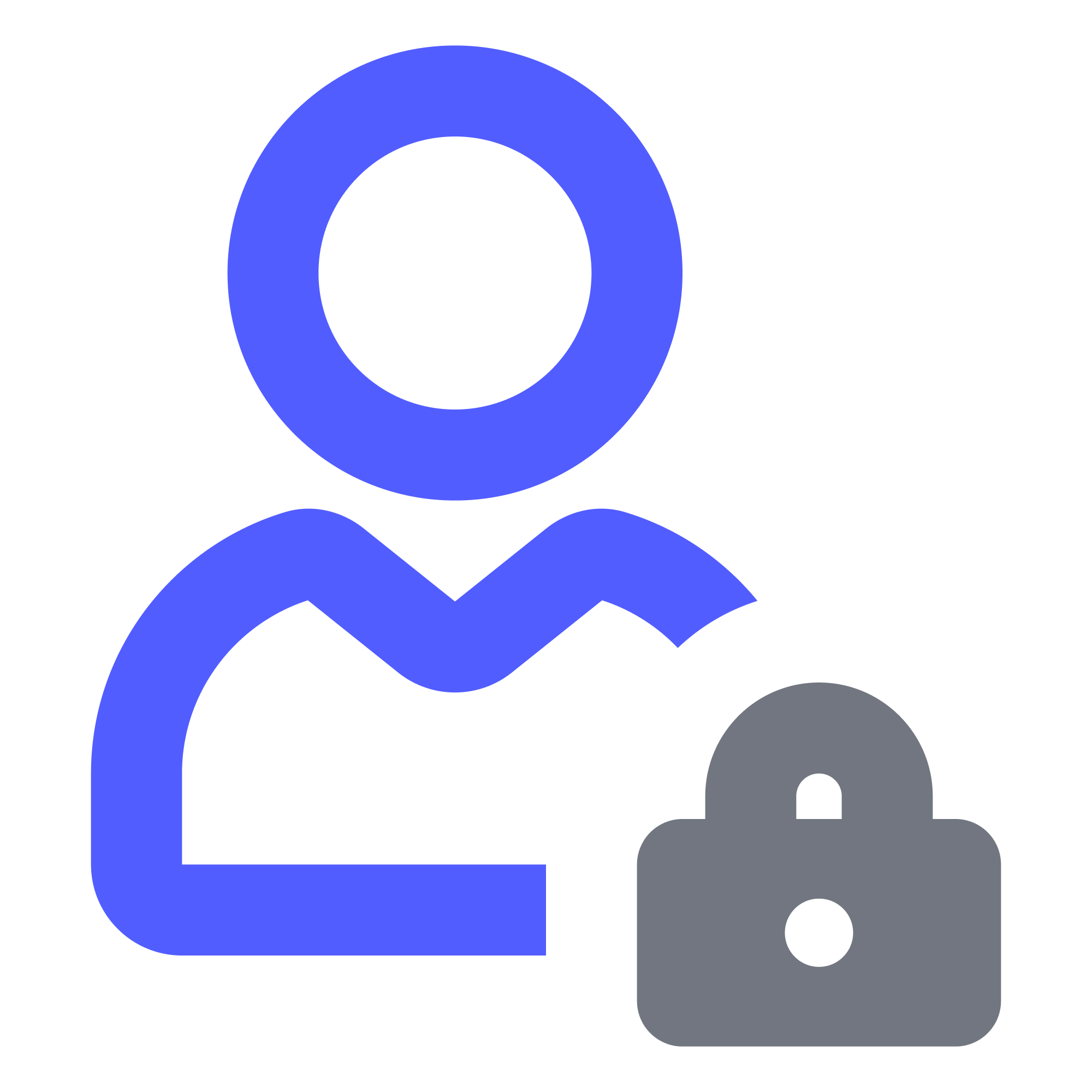 icon of a person behind a lock