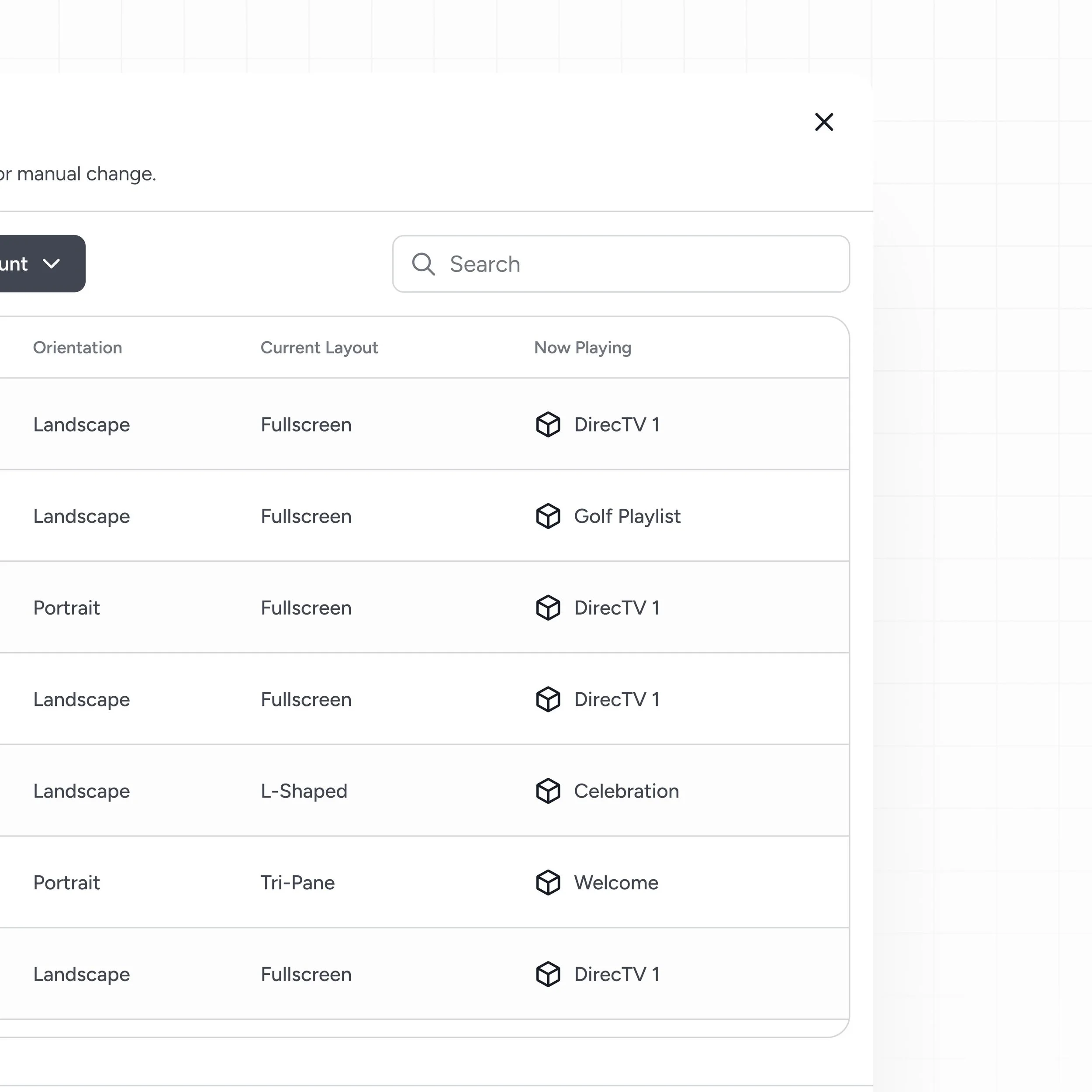 Screenshot showing displays and "Now Playing" status
