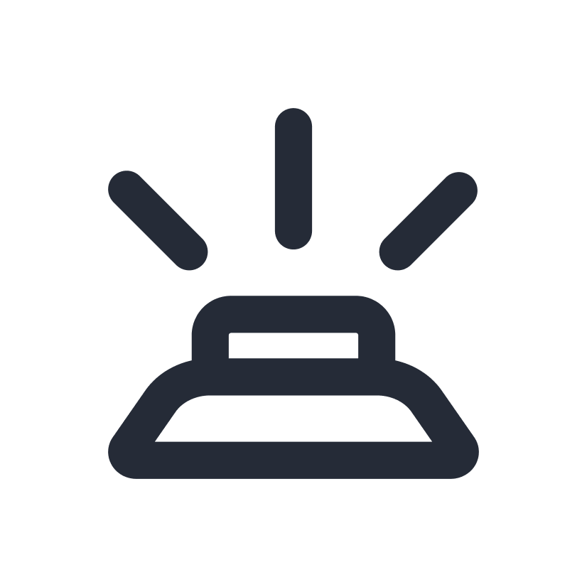 icon showing a button