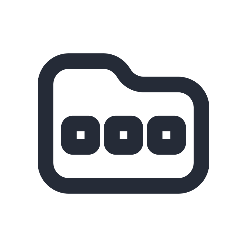 icon showing items in a folder