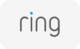 The word 'ring' written in lowercase letters with a blue dot above the letter 'i'.