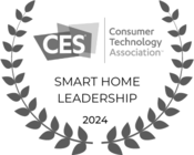 CES Consumer Technology Association Smart Home Leadership 2024 logo with laurel wreath