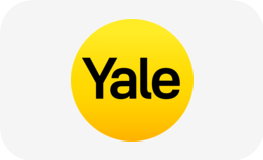 Yale logo with yellow circle and black text
