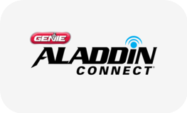 Genie Aladdin Connect smart garage door opener logo