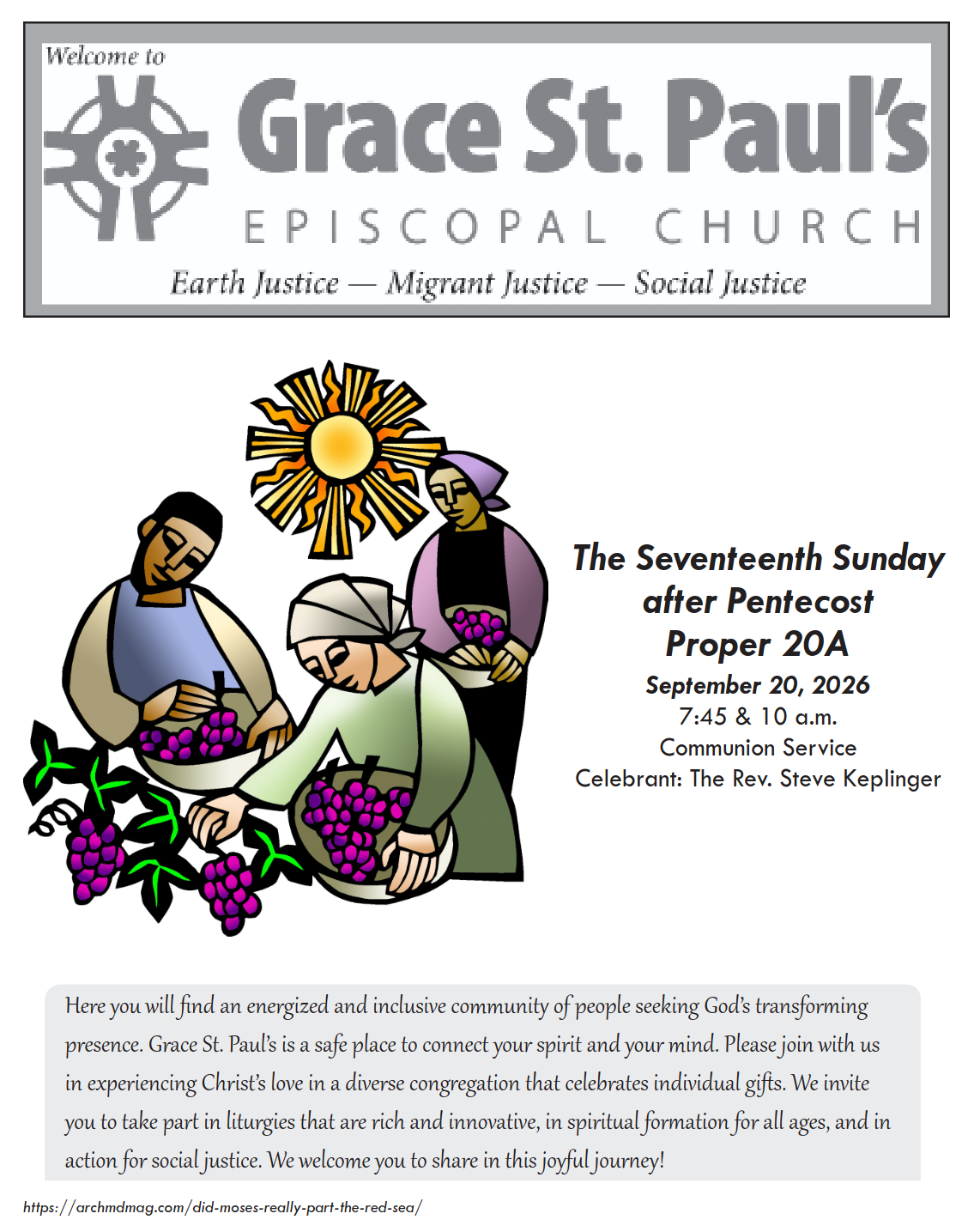 Bulletin cover