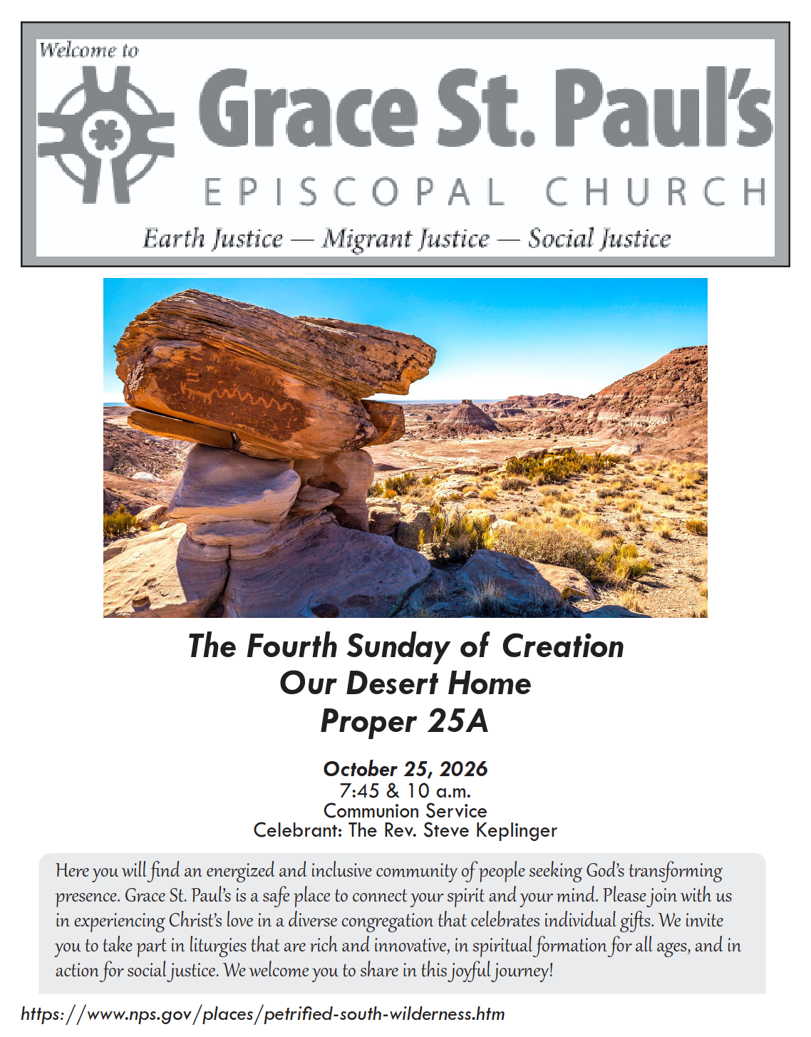 bulletin cover page