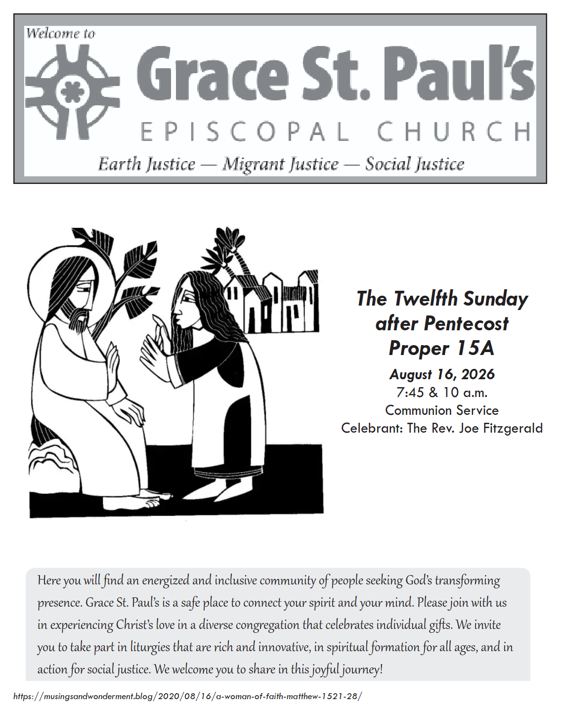 Bulletin cover