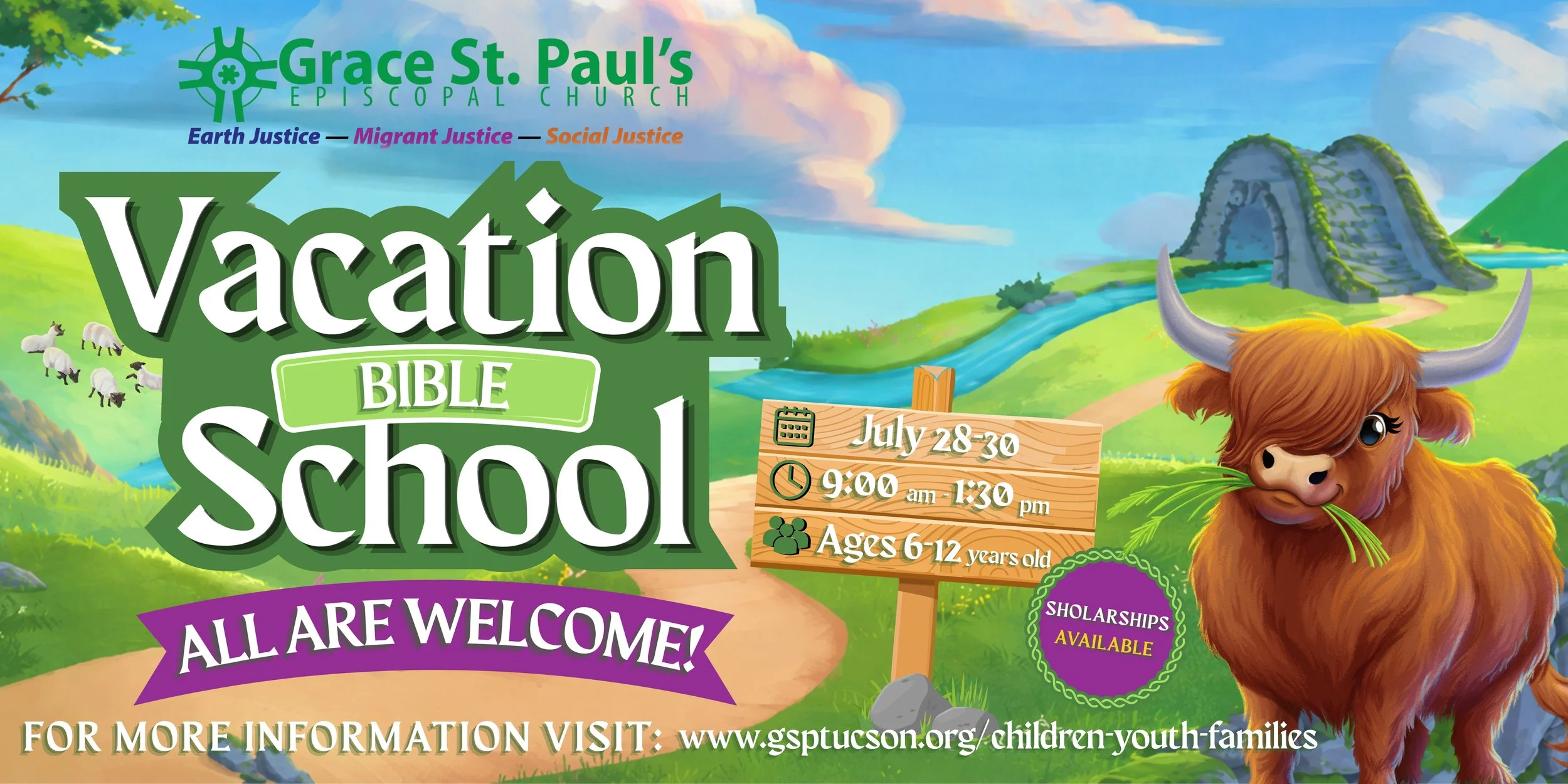 Vacation Bible School July 28-30, 2026
