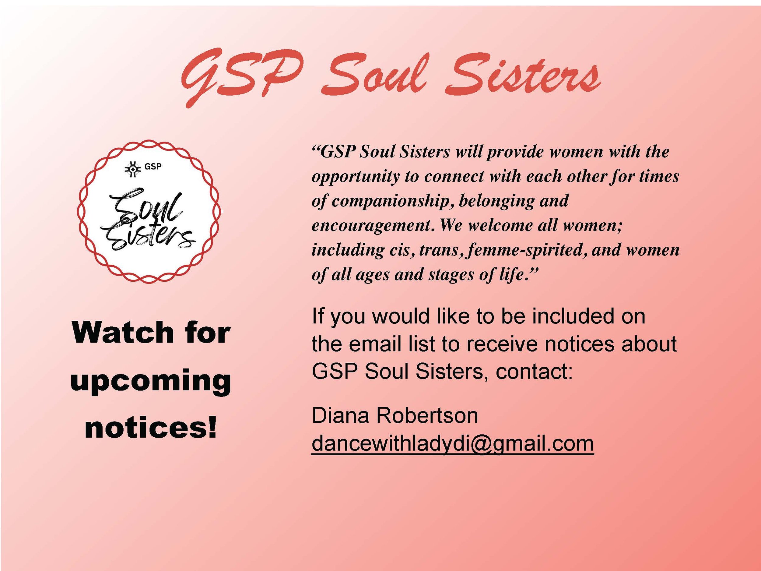 Soul Sisters Saturdays