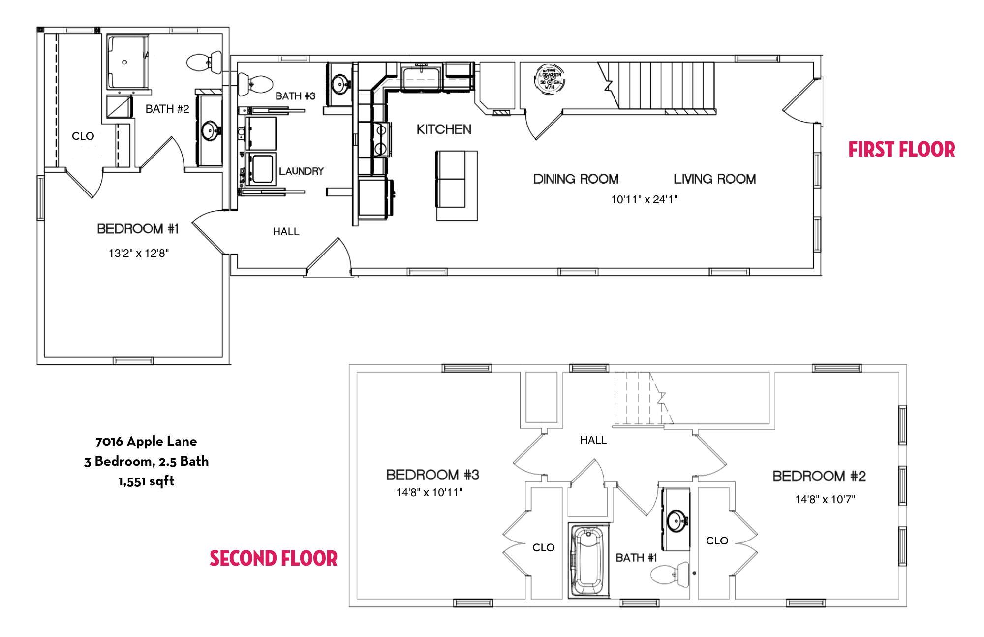 7016 Apple Ln - Floor Plan