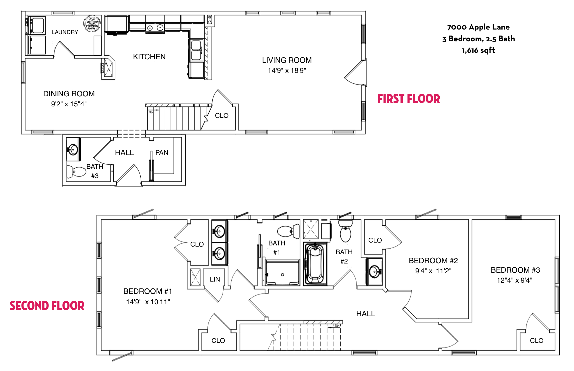 7000 Apple Ln - Floor Plan