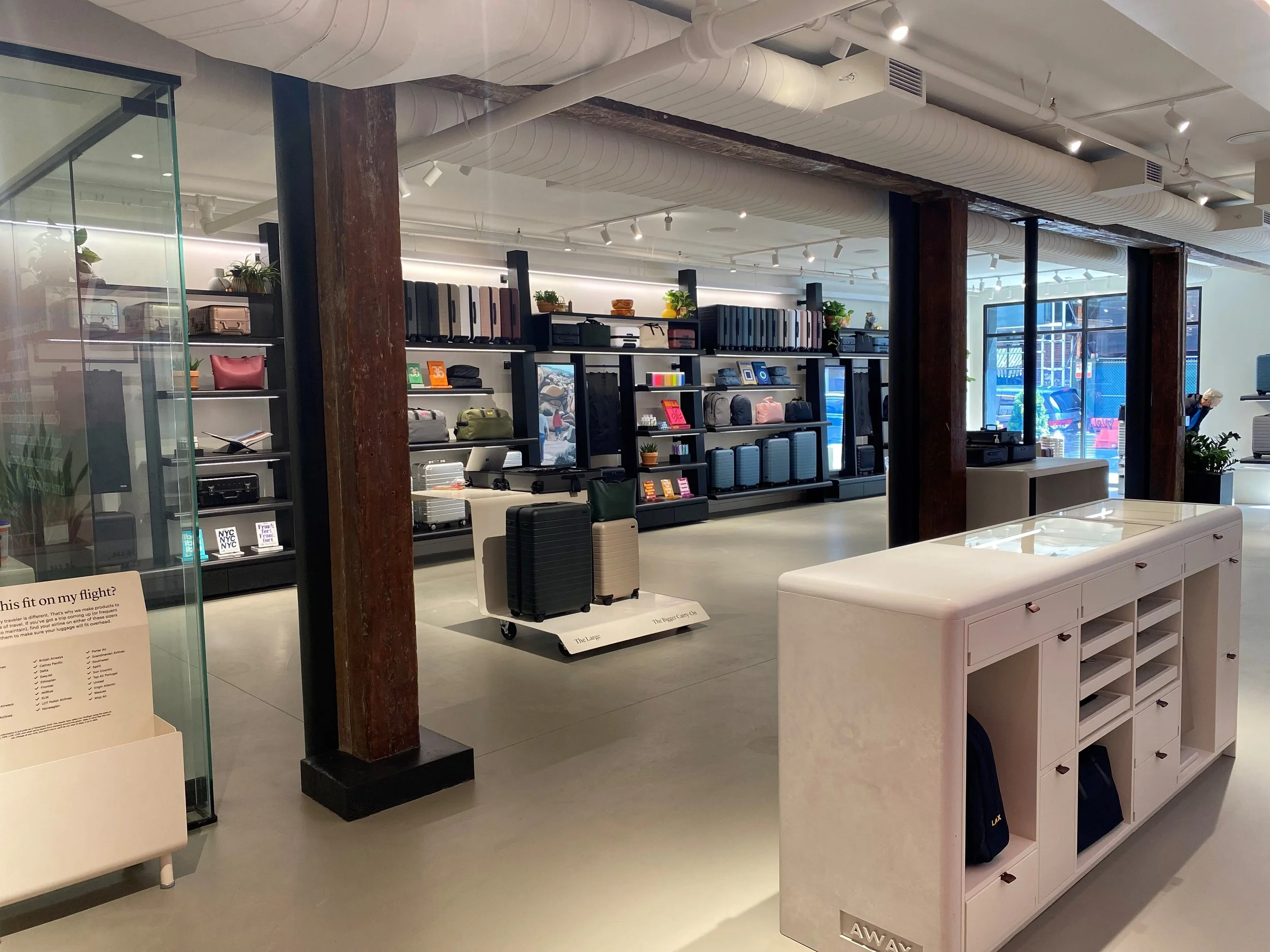 away travel - a retail project by Quest