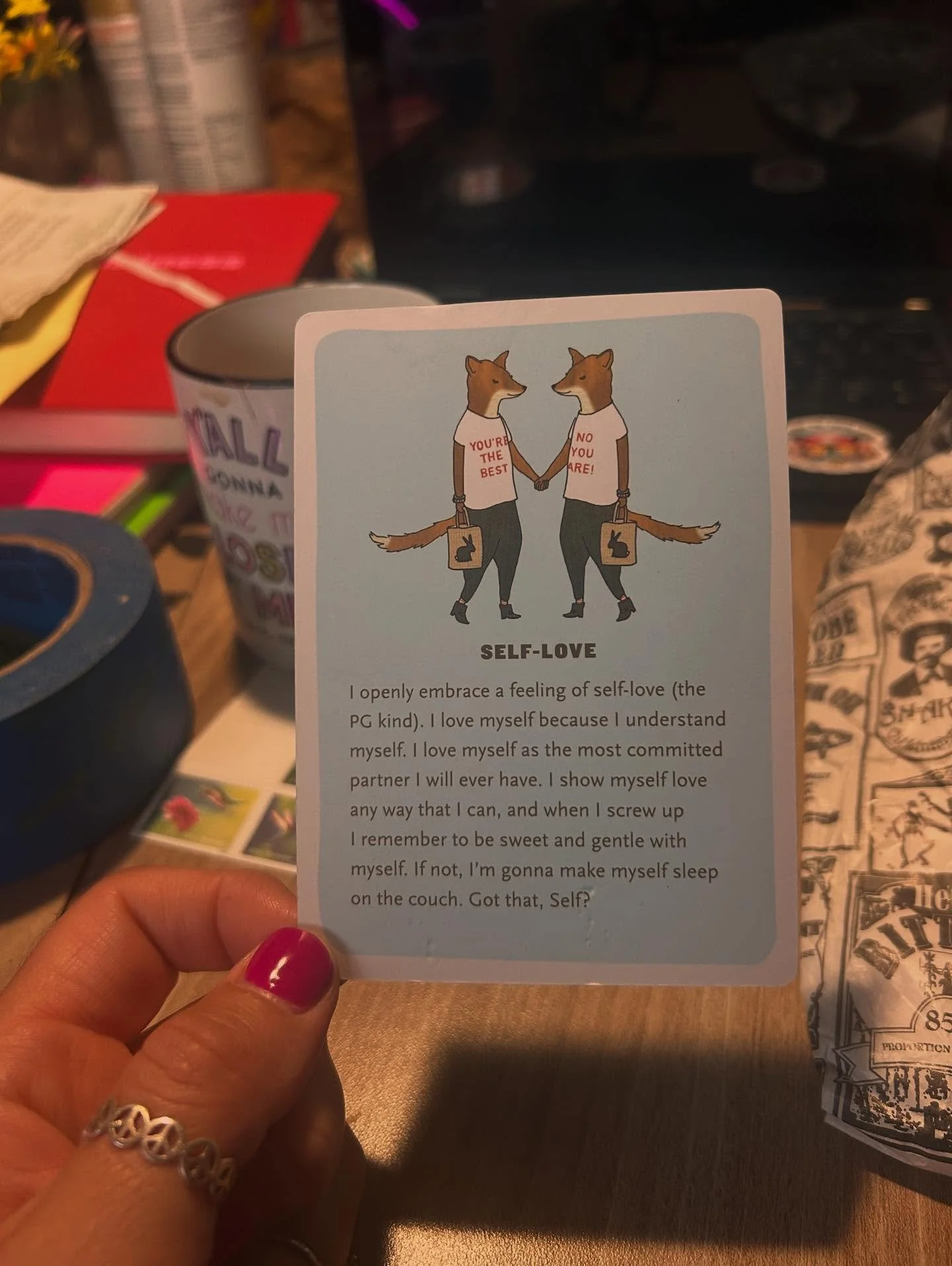 If you&rsquo;re a client you&rsquo;ve probably seen some of our fun affirmation cards and stickers and surprises we like to leave behind. Occasionally I&rsquo;ll find one floating around in my car and always have to take a minute to soak it in..🥰 💖