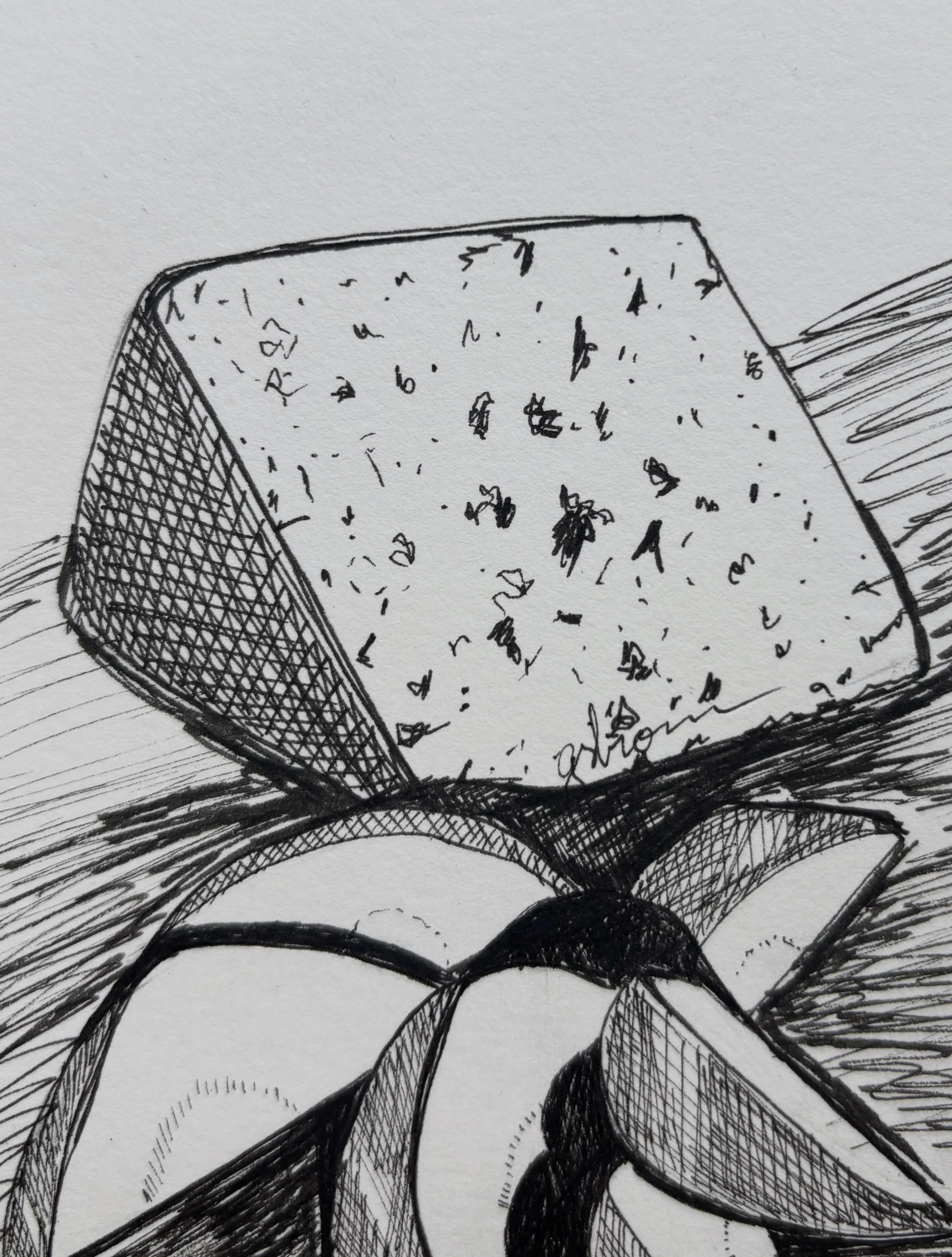 Inktober 2026 Day 8: Stinky

The Inktober tale continues at the charcuterie board 🍎🧀

 - - 

Someone appeared beside her. &ldquo;I hear the apple slices are good&rdquo; he said. 

Joy turned. 

It was her neighbor.

&ldquo;Are you hiding?&rdquo; Ar