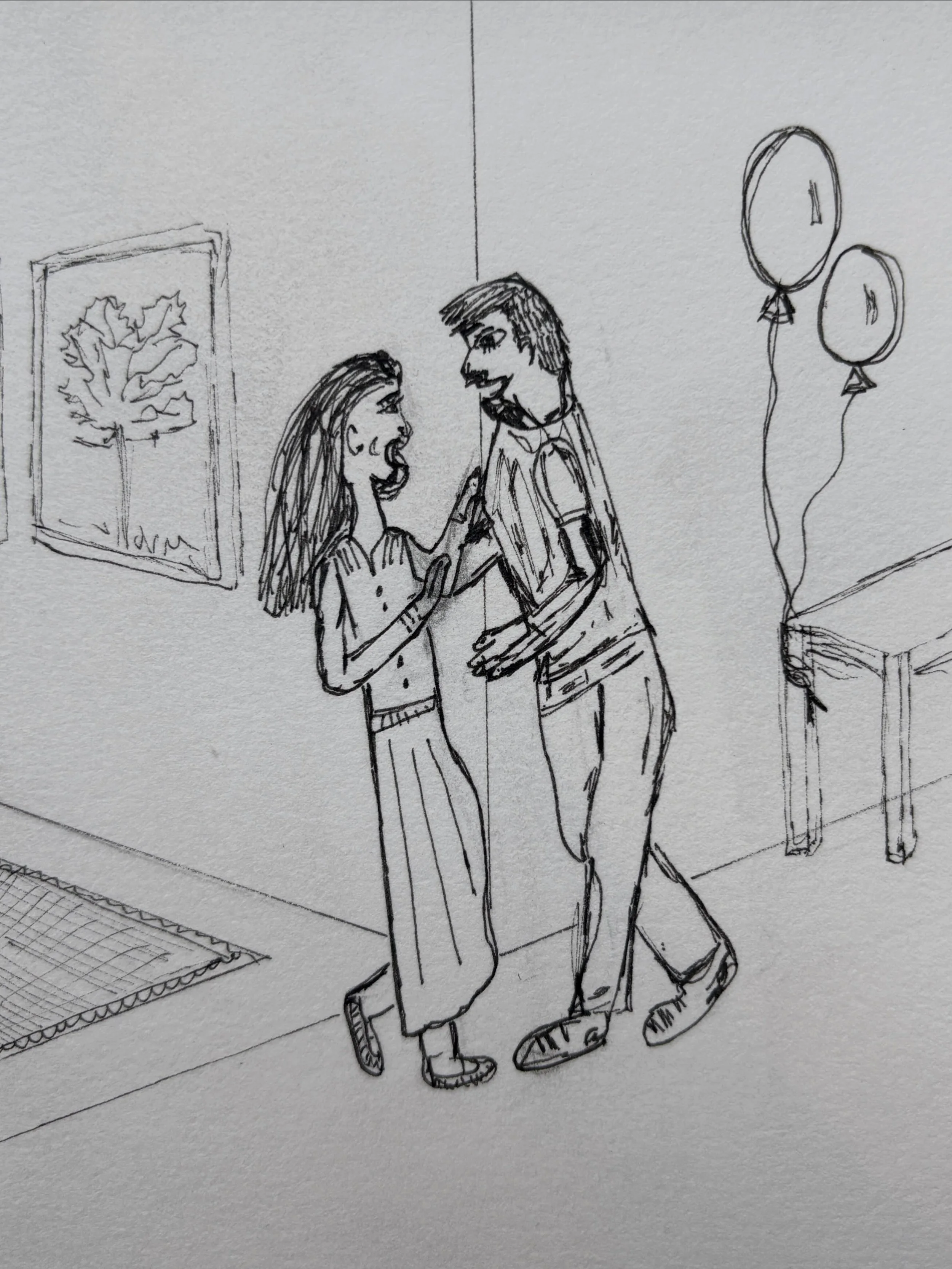 Inktober 2026 Day 9: Ram

Okay this drawing was rough- faces, hands, feet x2?! Nothing turned out the way I was hoping and I&rsquo;m not sure what I was thinking honestly but the story needed this illustration. 🤷🏻&zwj;♀️ There is always tomorrow I 