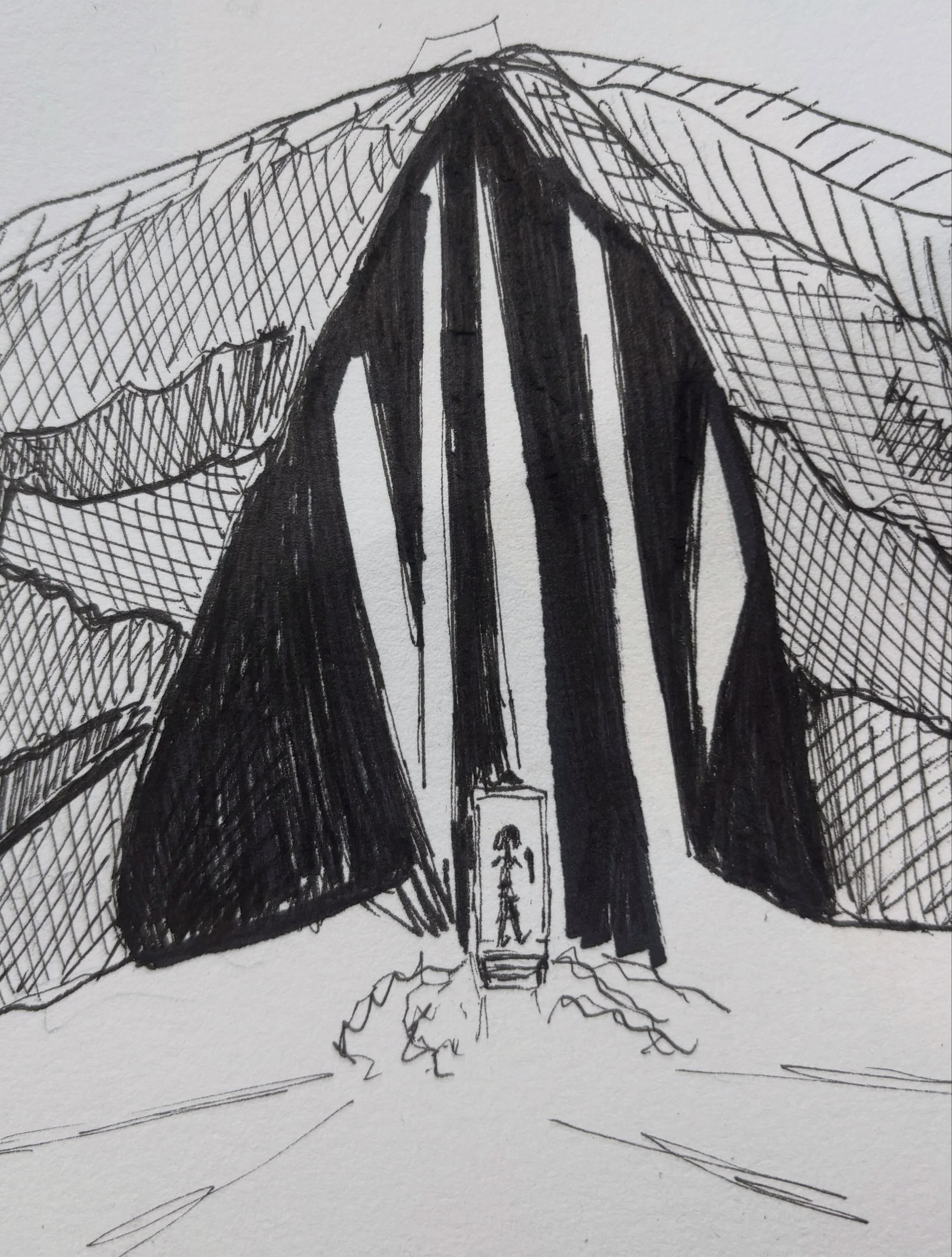 Inktober 2026 Day 10: Mystical

I spent the day wandering around NYC on this beautiful Saturday, so this drawing came together in about 15 minutes&hellip; 

&mdash;

&ldquo;Whoa there&rdquo; he said holding her by her shoulders to steady her. &ldquo;