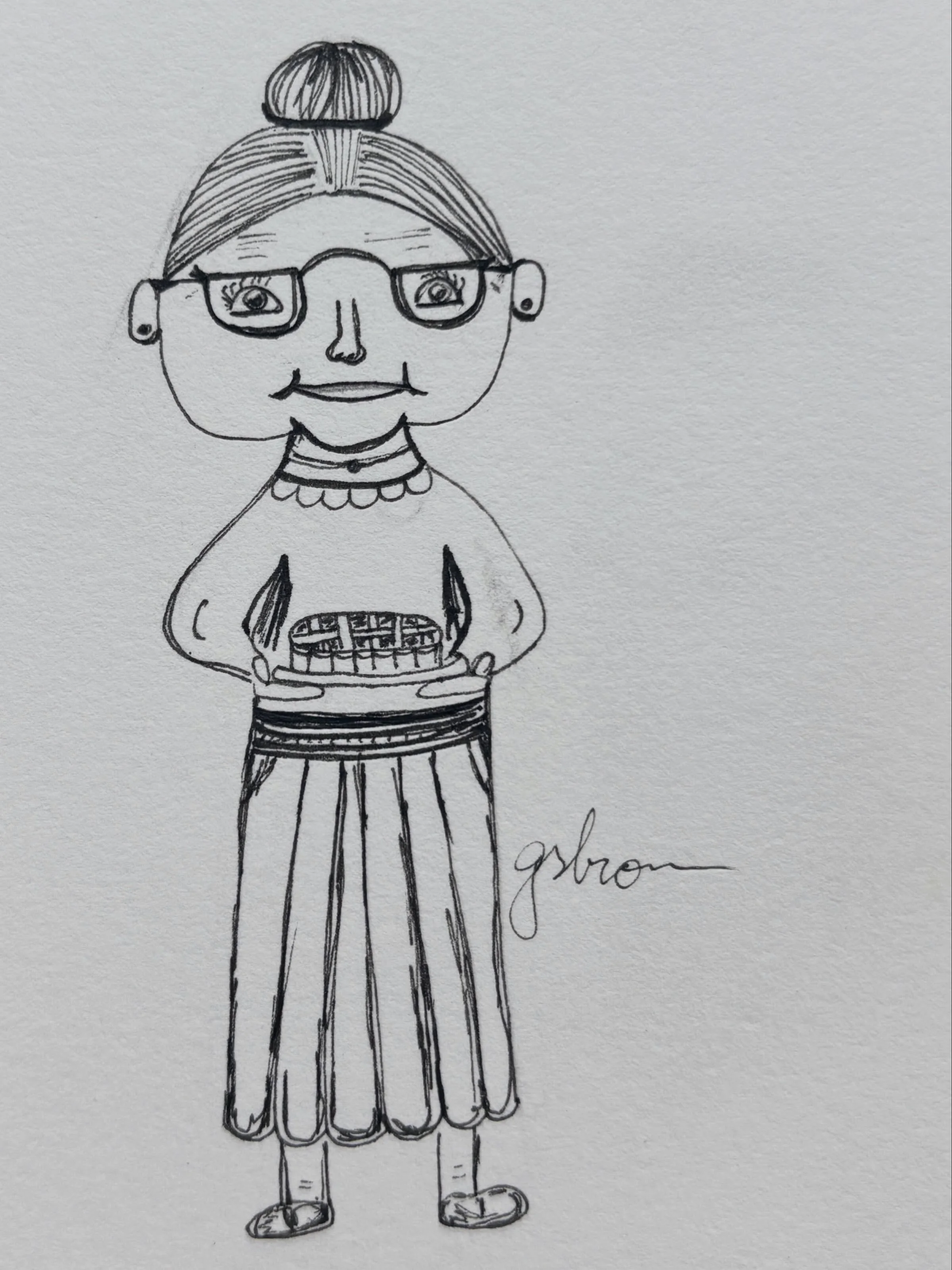 Inktober 2026 Day 14: Lady

In today&rsquo;s chapter of our Inktober short story, Joy encounters a chatty old lady who brings her apple pie, invites herself in, and hints at garden secrets.

&mdash;

@inktober 
#hopesunshinecourage #inktober2026 #ink