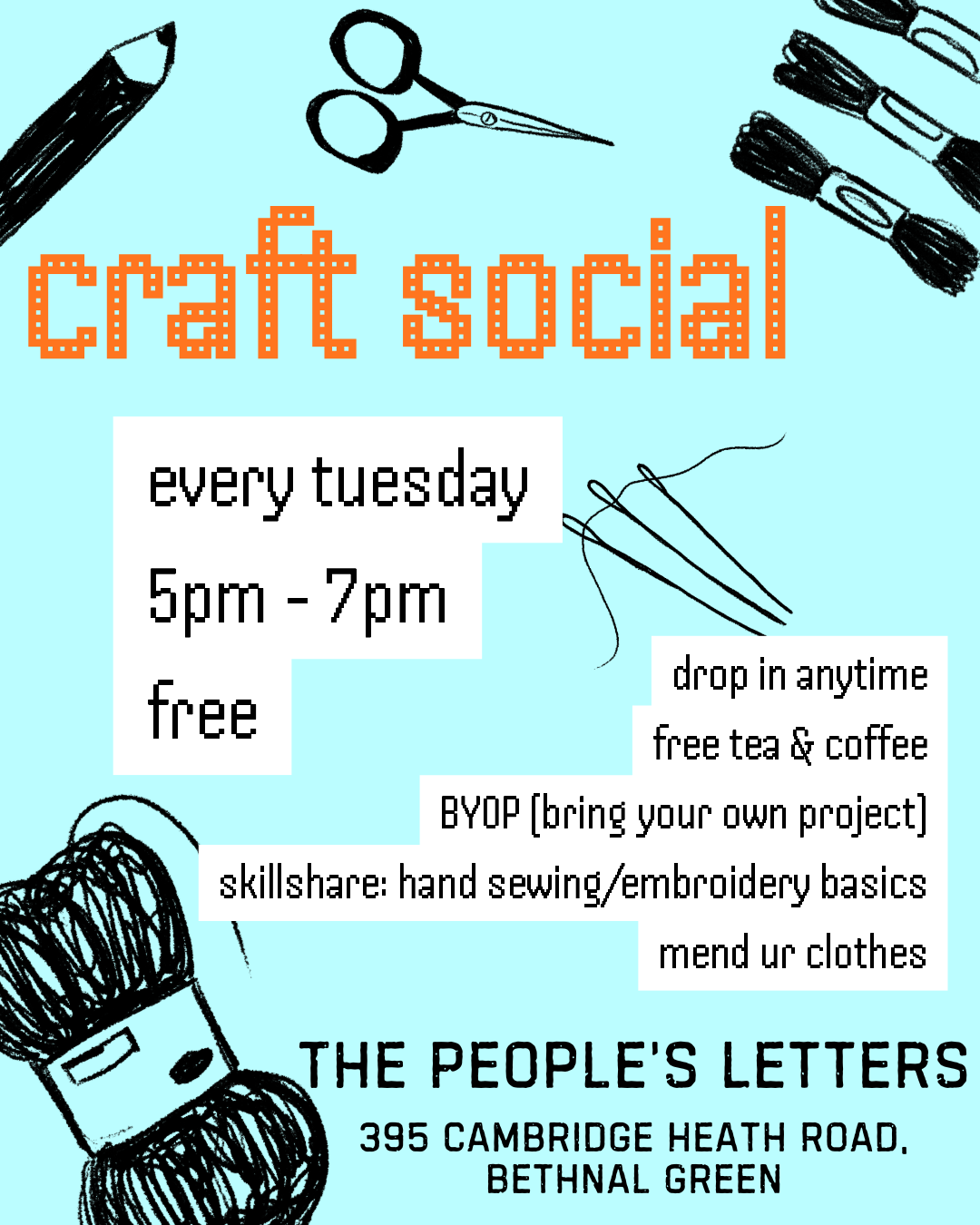 CRAFT SOCIAL [every tuesday]