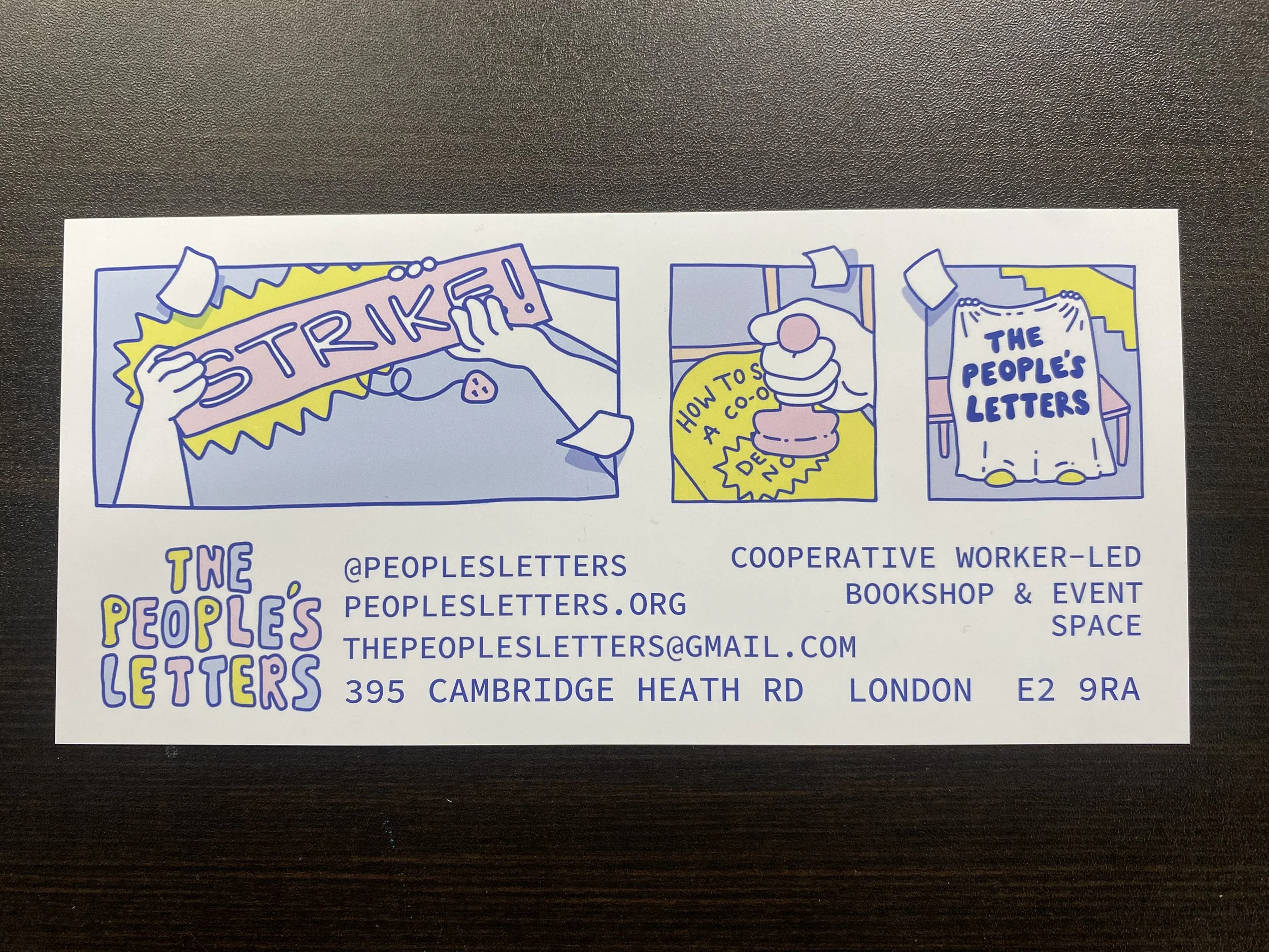 TPL Bookmark [designed inhouse] — The People's Letters