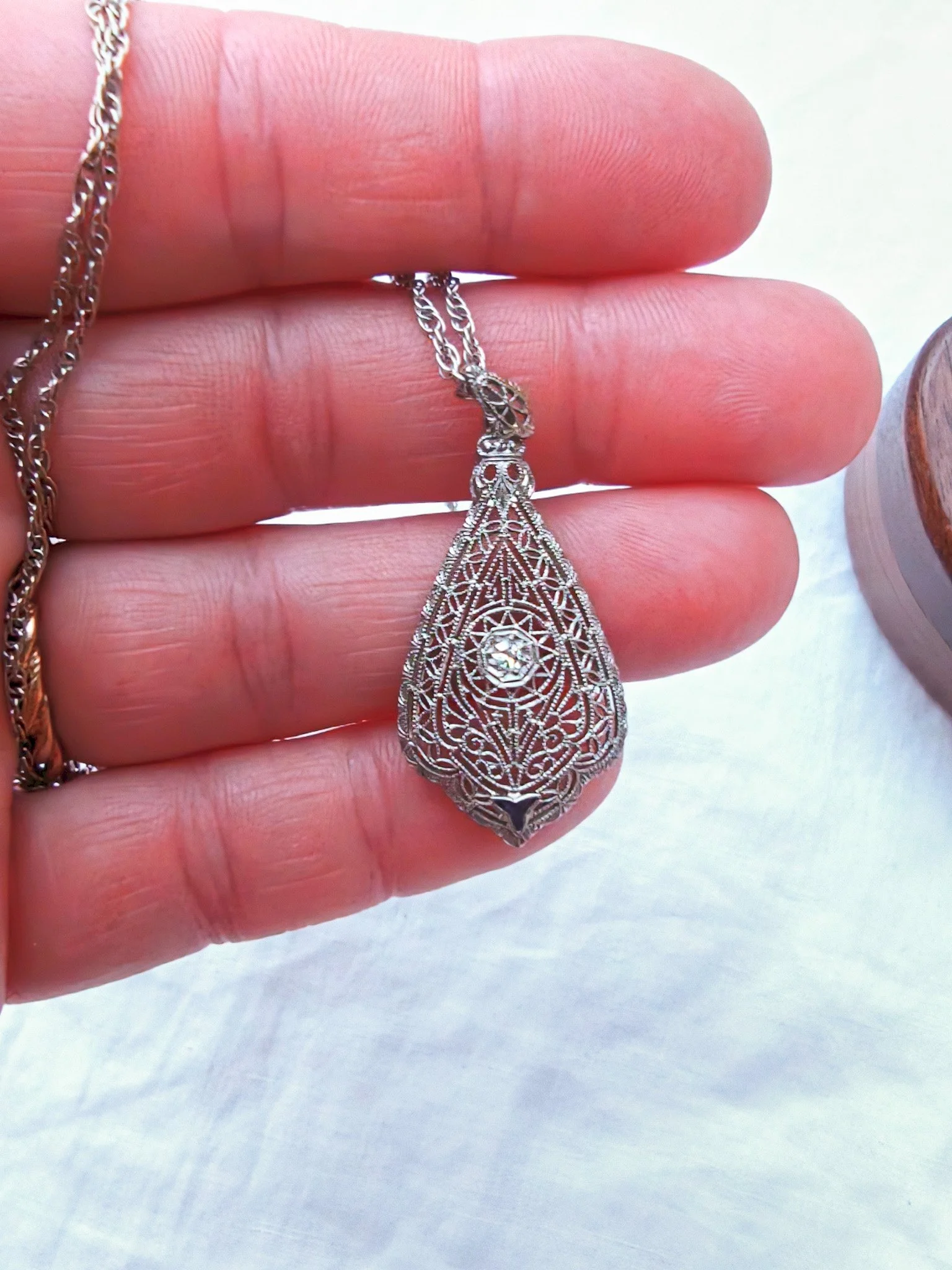 Art Deco Old Cut Fillagree Pendant (957 of 22).jpg