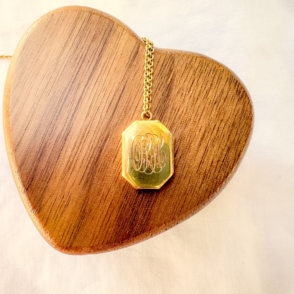 small gold photo locket, antique victorian gold photo charm. gold antique childs jewelry