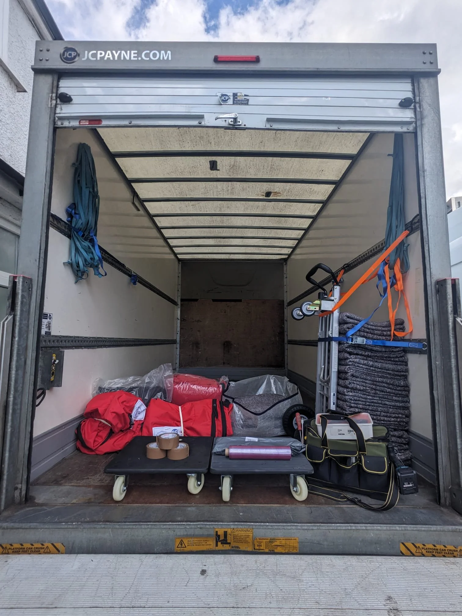 Our vans are fully prepared for any move, featuring heavy-duty removal blankets, secure ratchet straps, strong elastic bands, premium protective mattress and sofa covers, multi-wheeled dollies and sack trucks for smooth transport. We also carry a pro