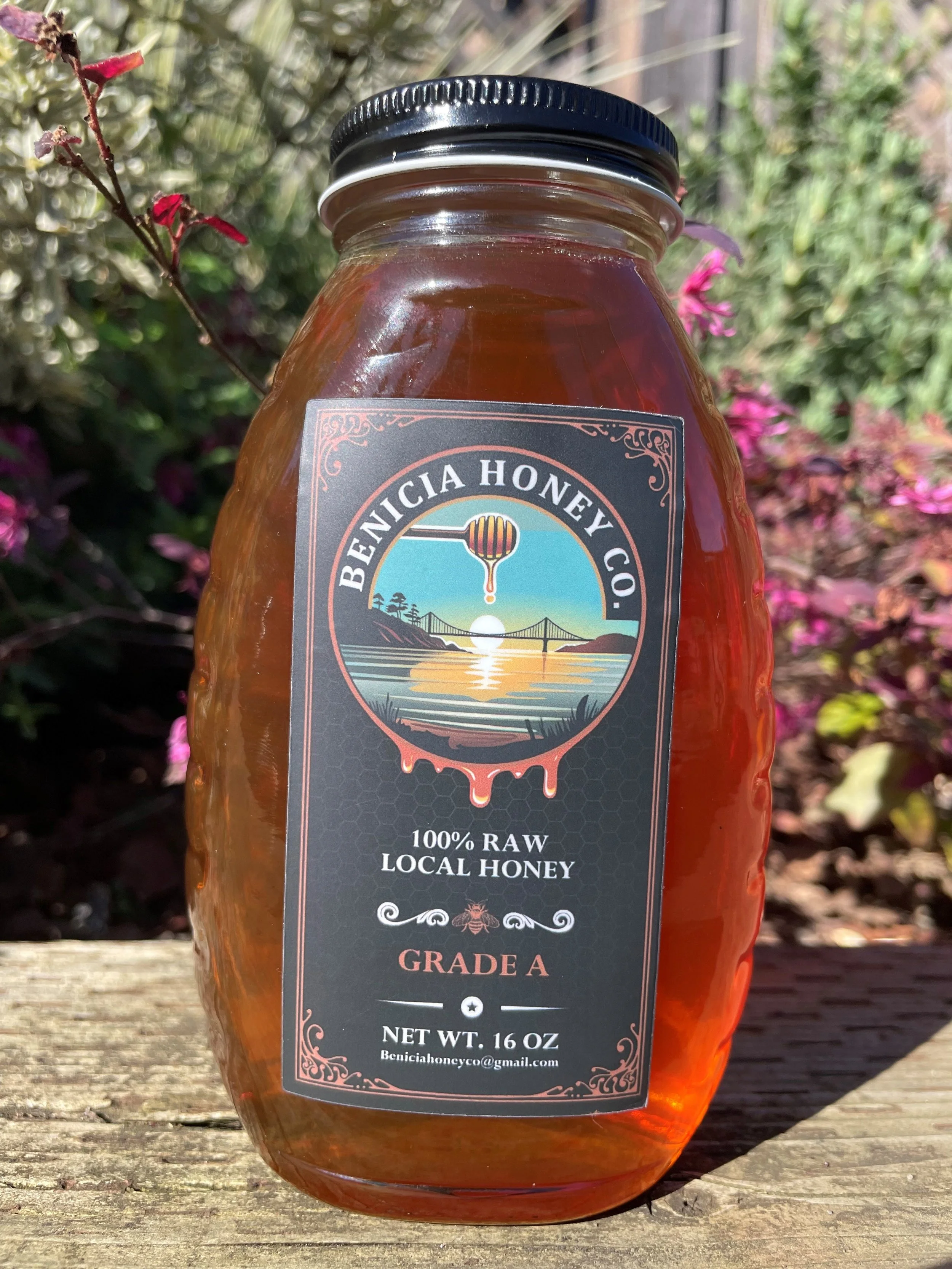 1 lb. Glass Honey Jar