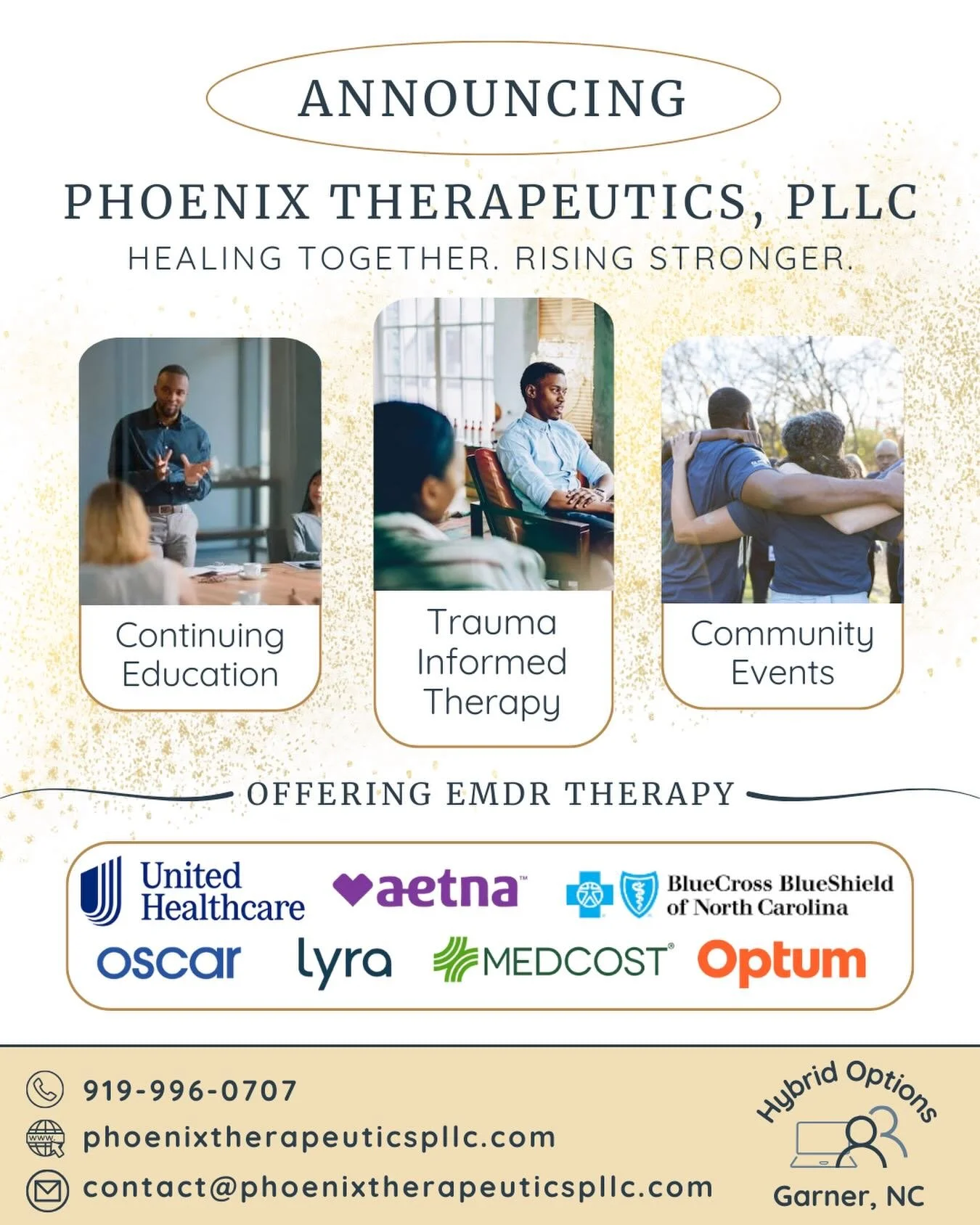 ✨ The cat is officially out of the bag! ✨
Blaize Bureau Consulting, LLC has evolved into Phoenix Therapeutics, PLLC&mdash;and we&rsquo;re so excited to share this next chapter with you.

Alongside workshops, trainings, and community-centered events, 