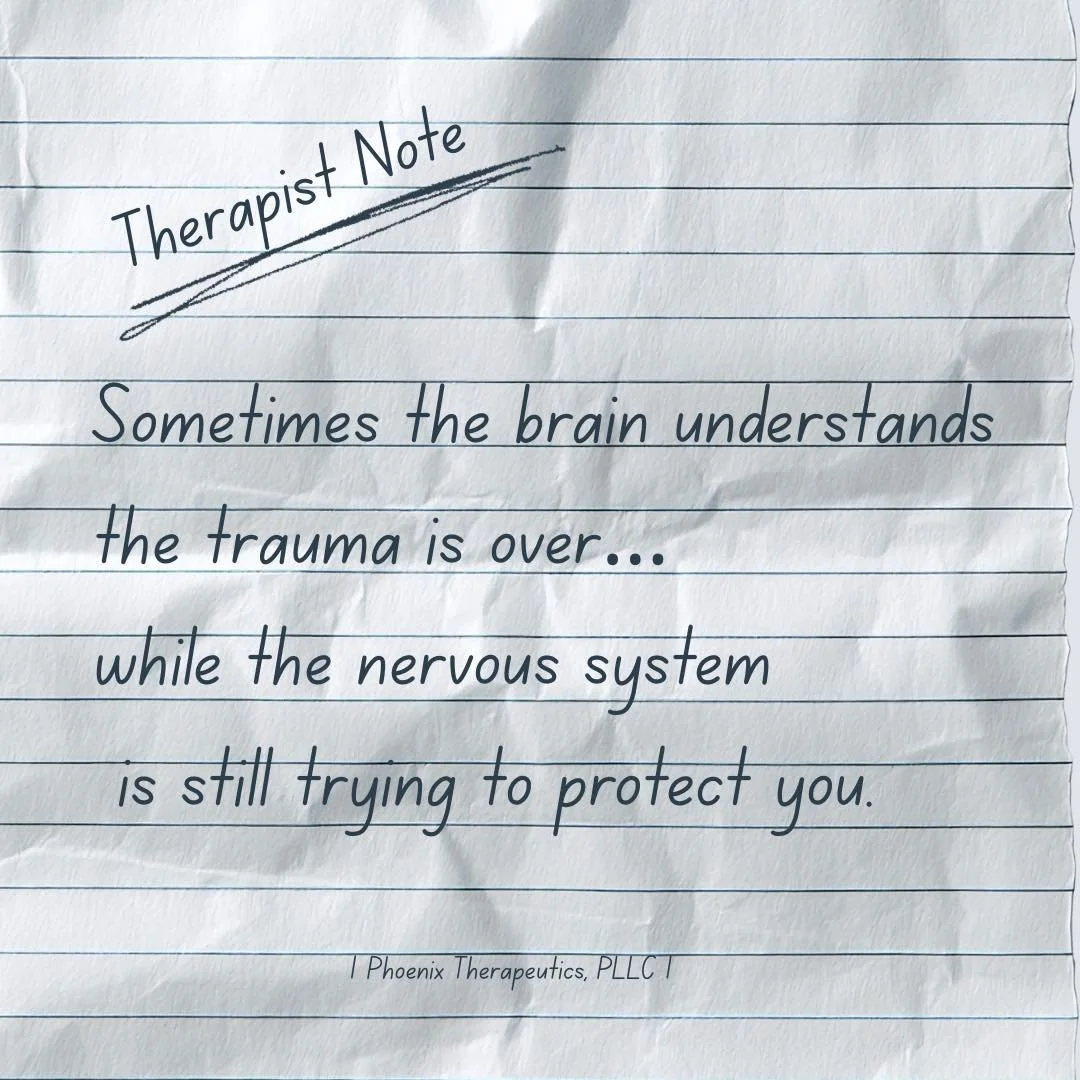 Many people living with trauma are deeply self-aware.

They can explain their patterns.
Recognize triggers.
Understand where certain responses come from.

And still feel stuck in the emotional or physical experience of it.

That&rsquo;s because heali