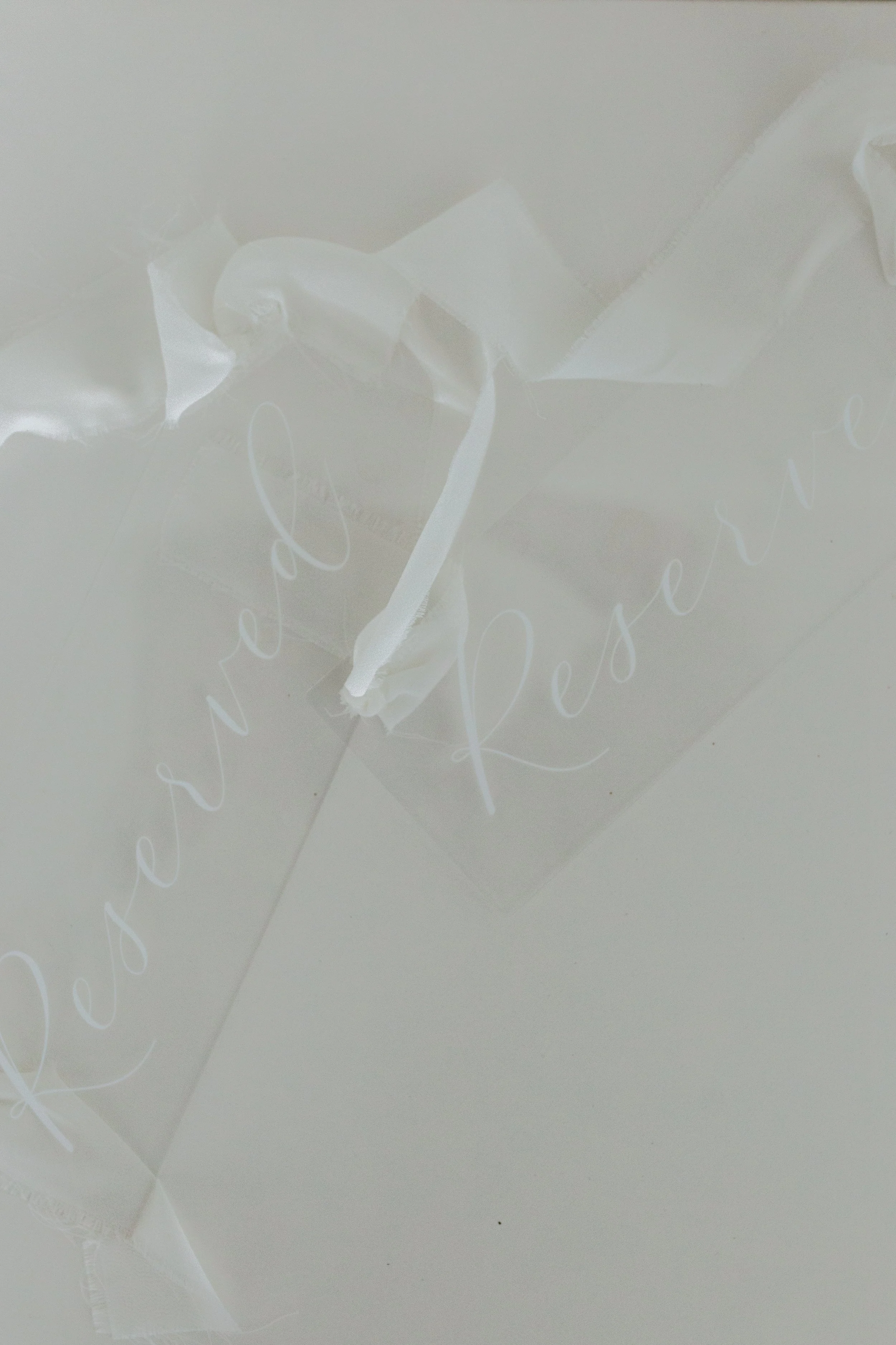 Acrylic Reserved Signs Set