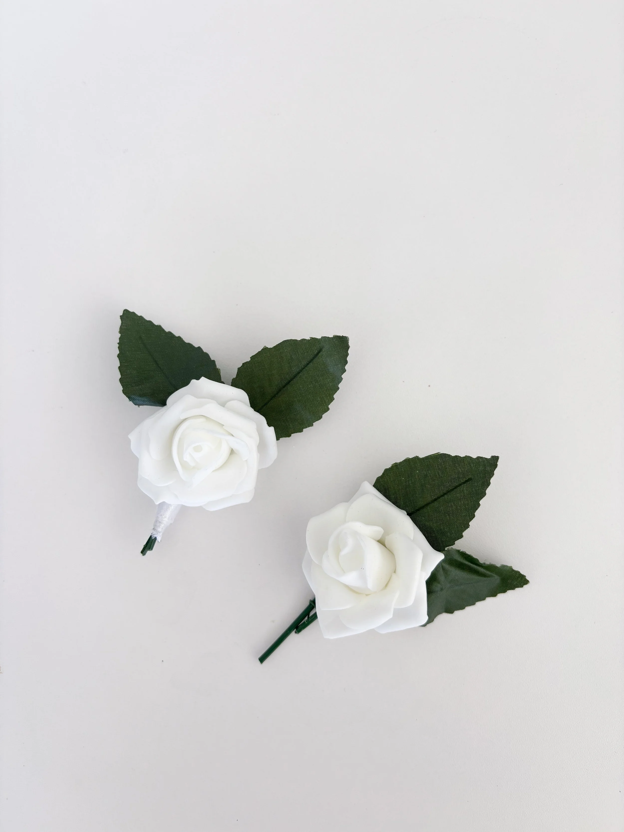 White Rose Boutonniere