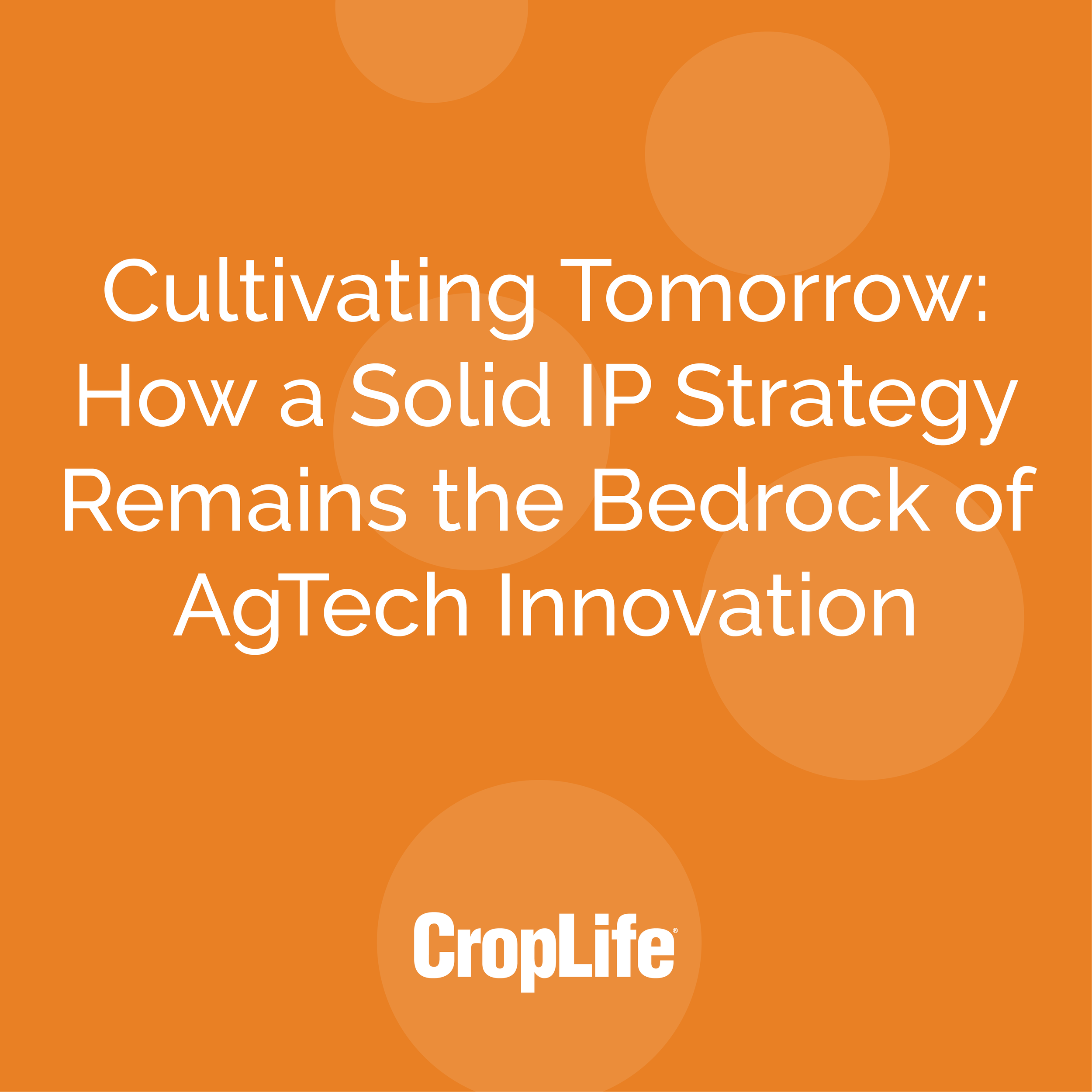 Cultivating Tomorrow: How a Solid IP Strategy Remains the Bedrock of AgTech Innovation