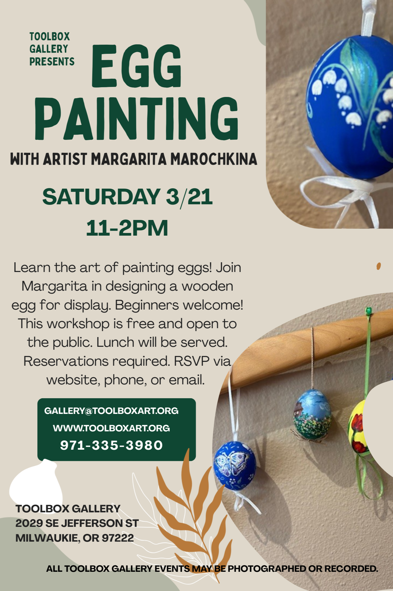 Egg Painting Workshop 