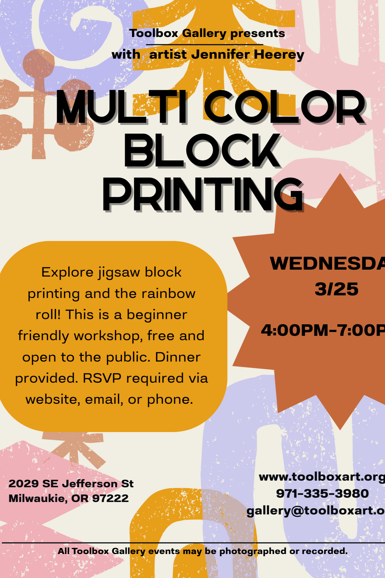 Multi-color Block printing