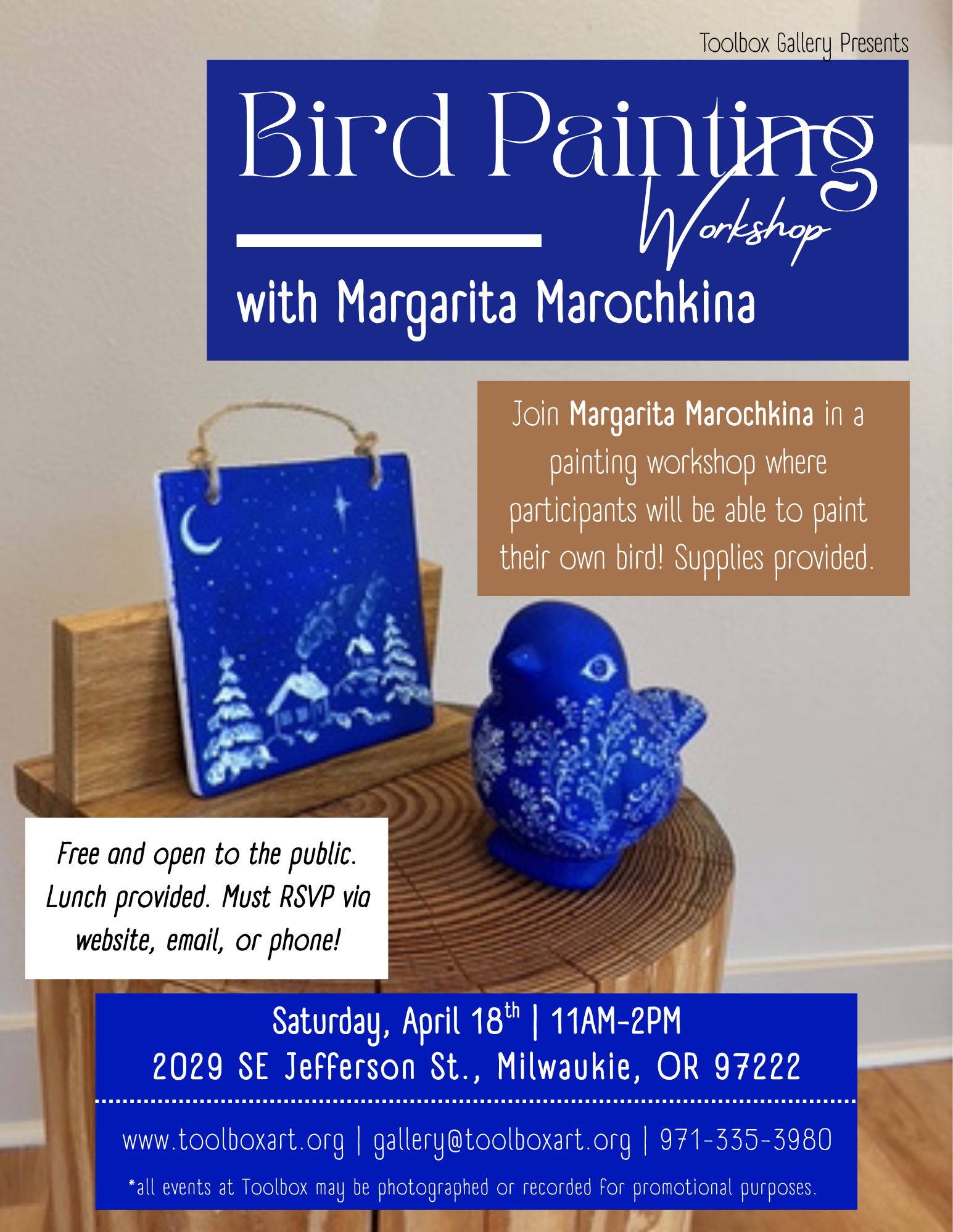 Bird Painting with Margarita Marochkina