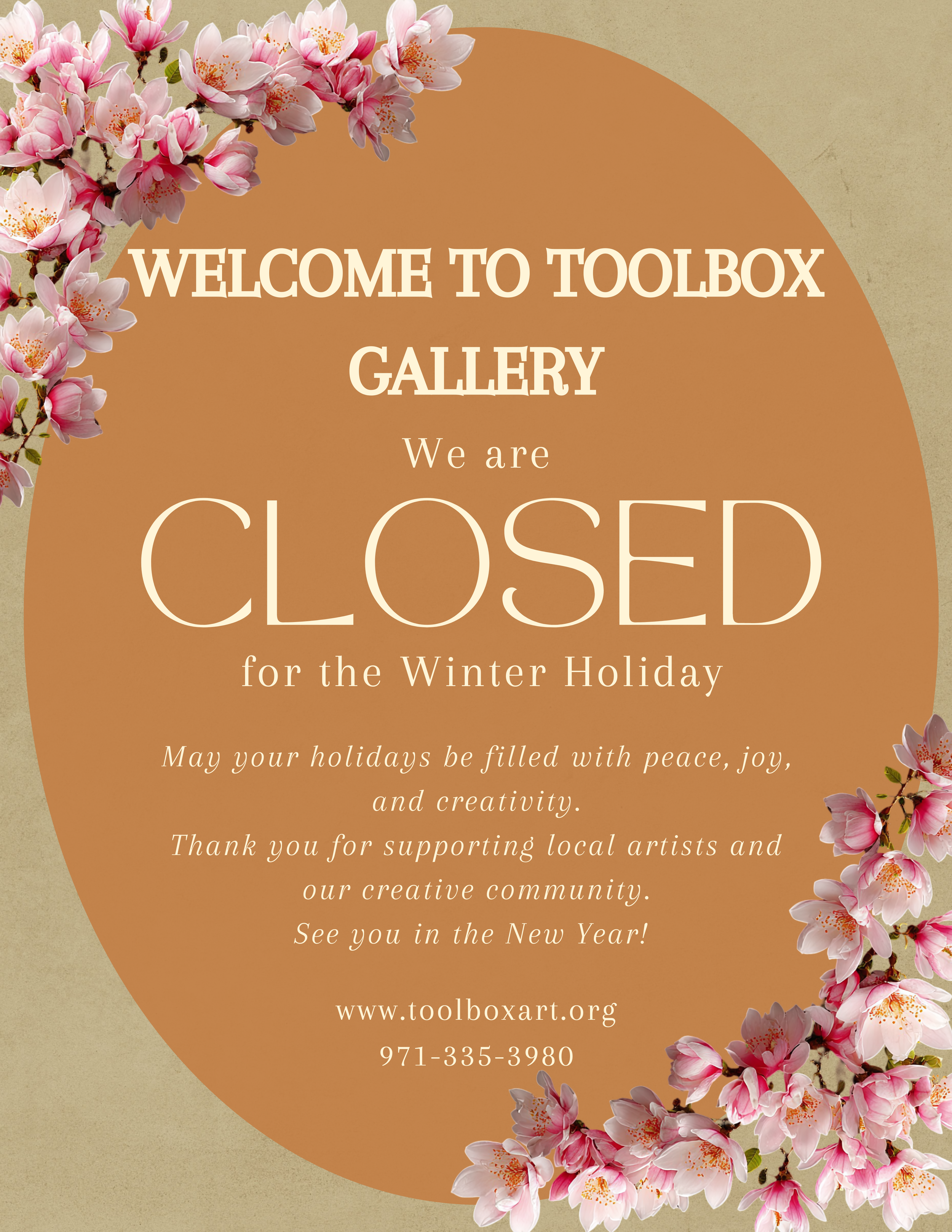 Closed for the Winter Holidays