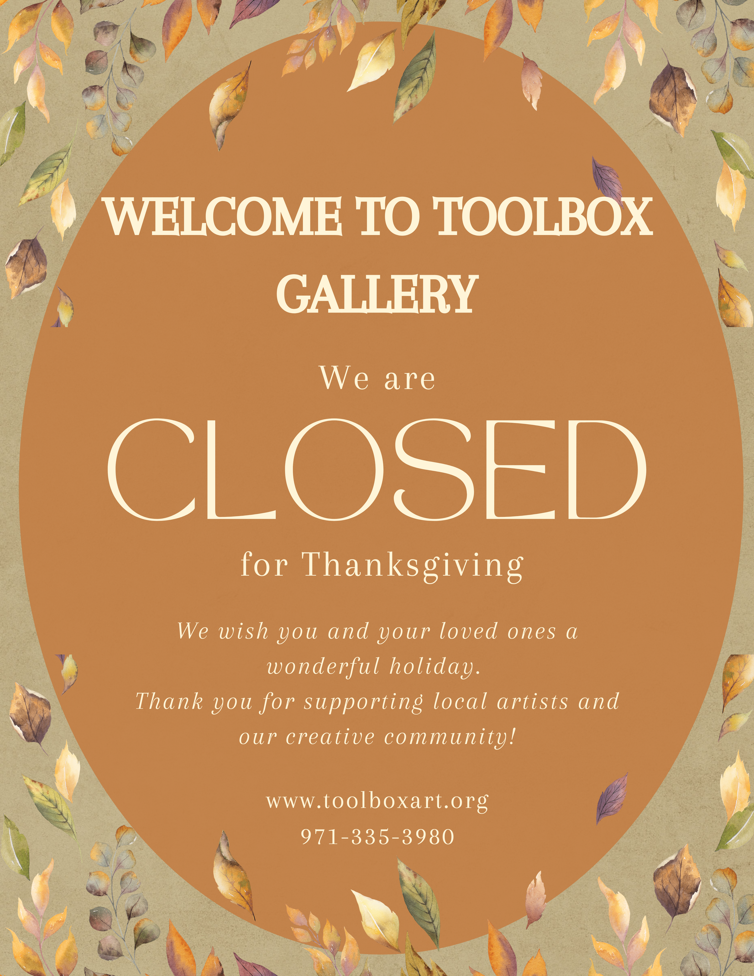 Closed for Thanksgiving Break